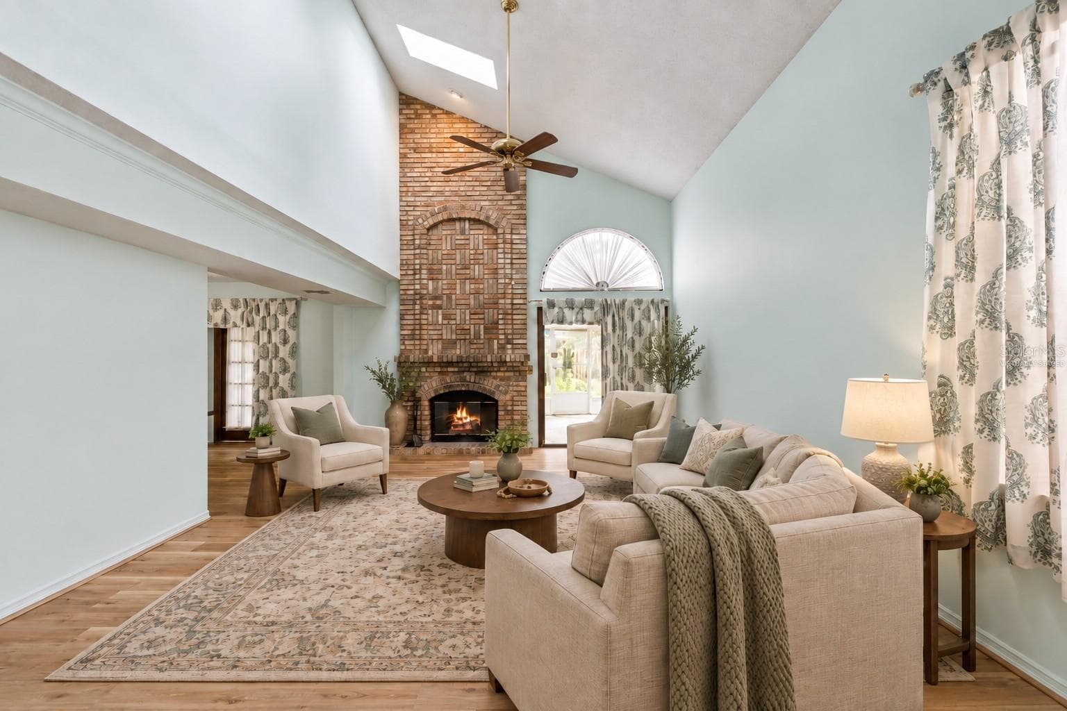 Virtually Staged Living Room - 5412 RUTLAND CT, ORLANDO