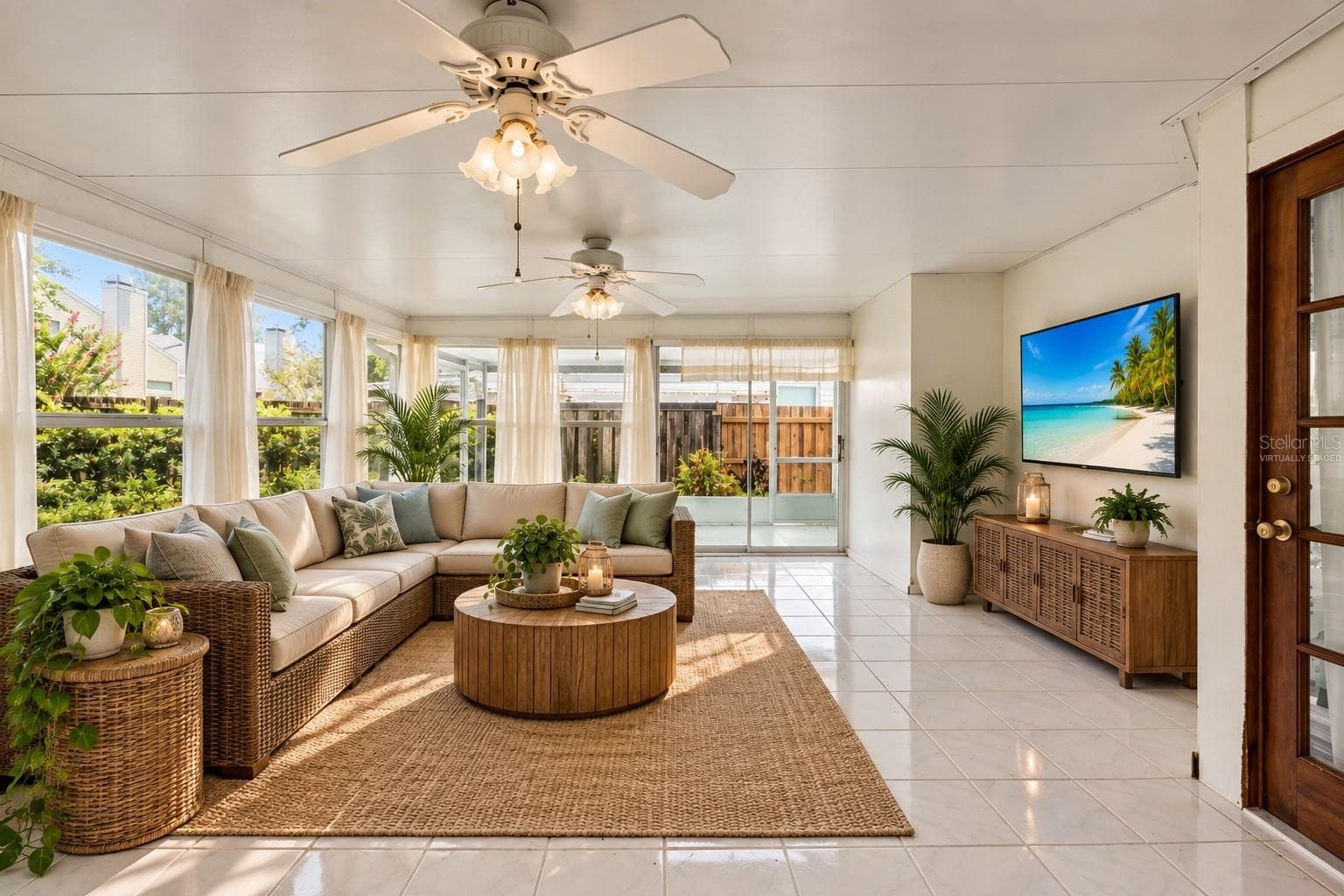 Virtually Staged Florida Room - 5412 RUTLAND CT, ORLANDO