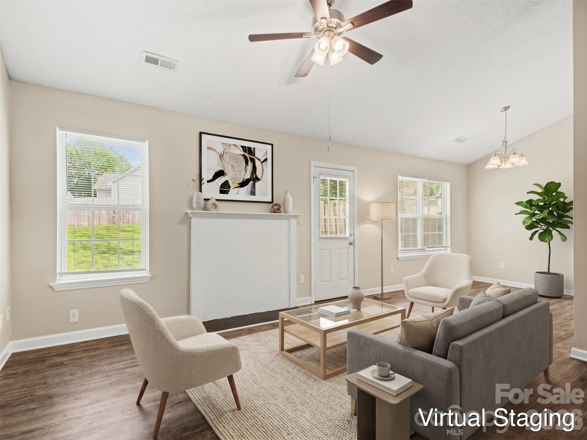 Virtually staged - 3744 Capps Hill Drive, Charlotte