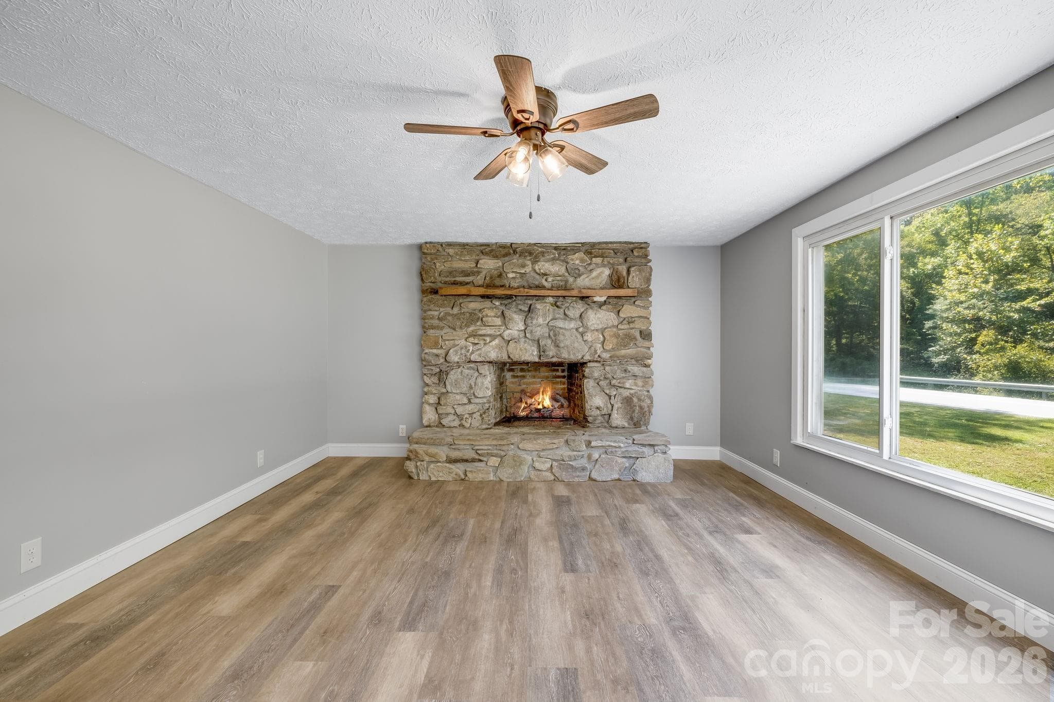Wood burning fireplace - 4078 NC 208 Highway, Marshall