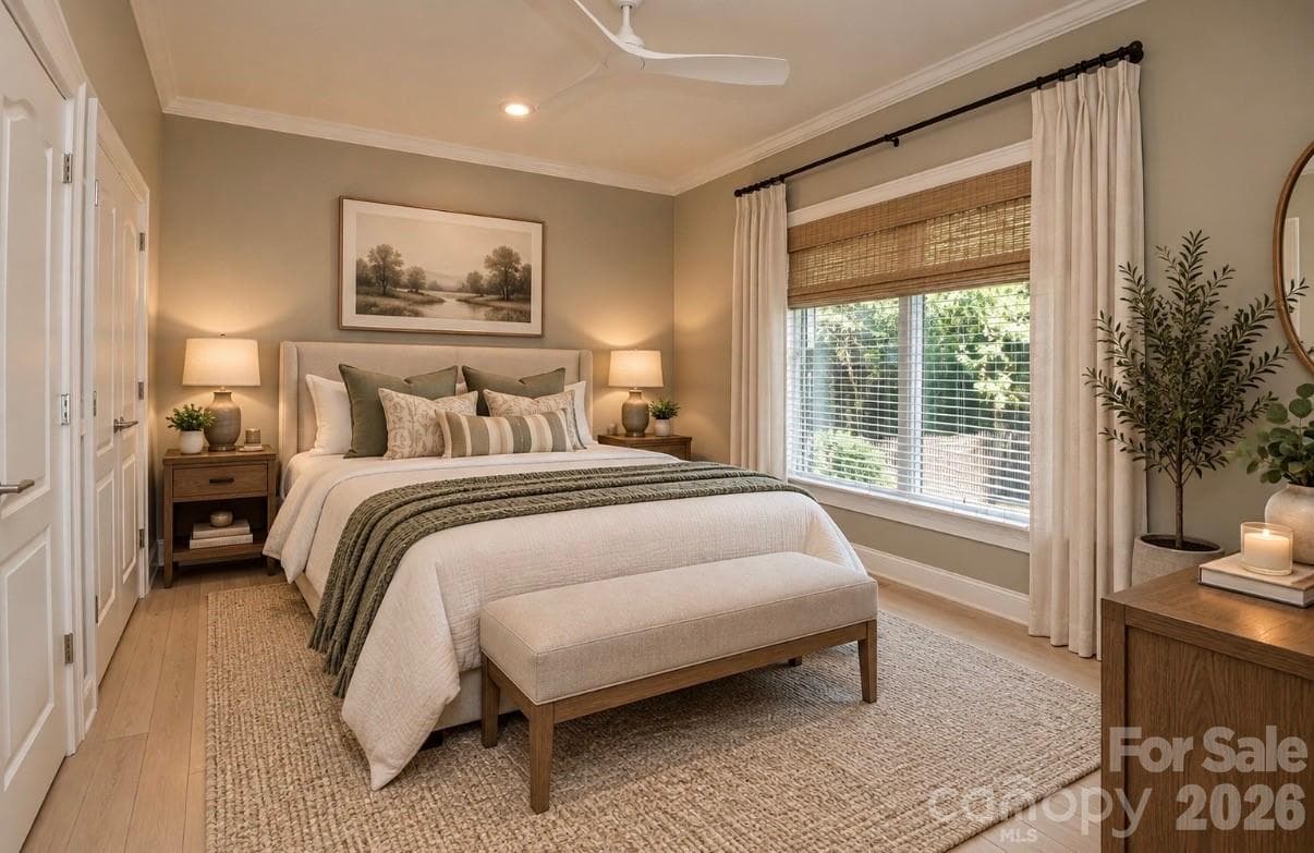 Virtually staged BR 2. - 140 Holt Lane, Mooresville