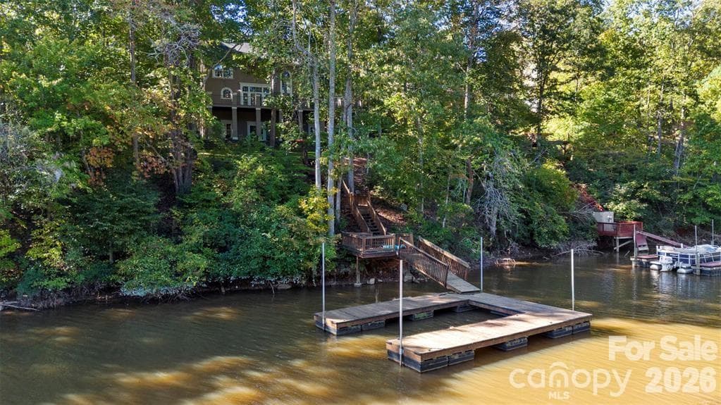 This picture was taken in 2024 when Lake Norman had water level up. - 7754 Long Bay Parkway, Catawba