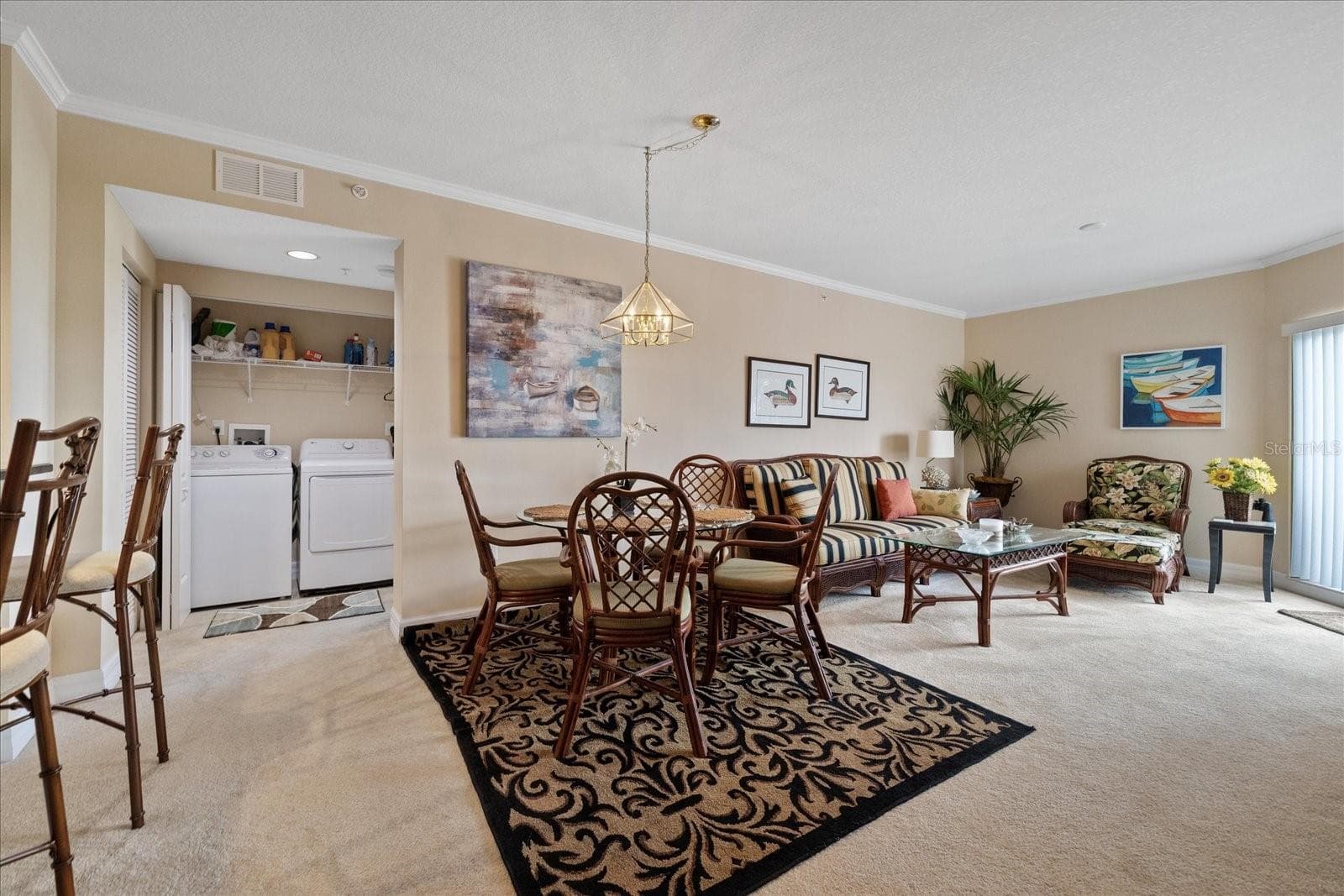 Living room looking from guest room doorway - 4516 SEAGULL DR #507, NEW PORT RICHEY