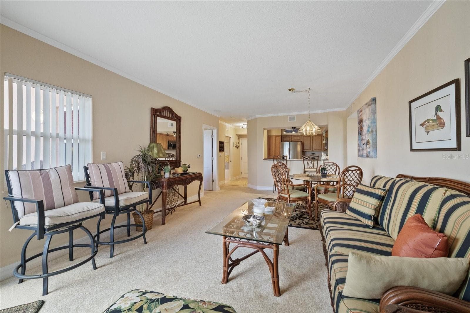 Living room looking from sliders - 4516 SEAGULL DR #507, NEW PORT RICHEY