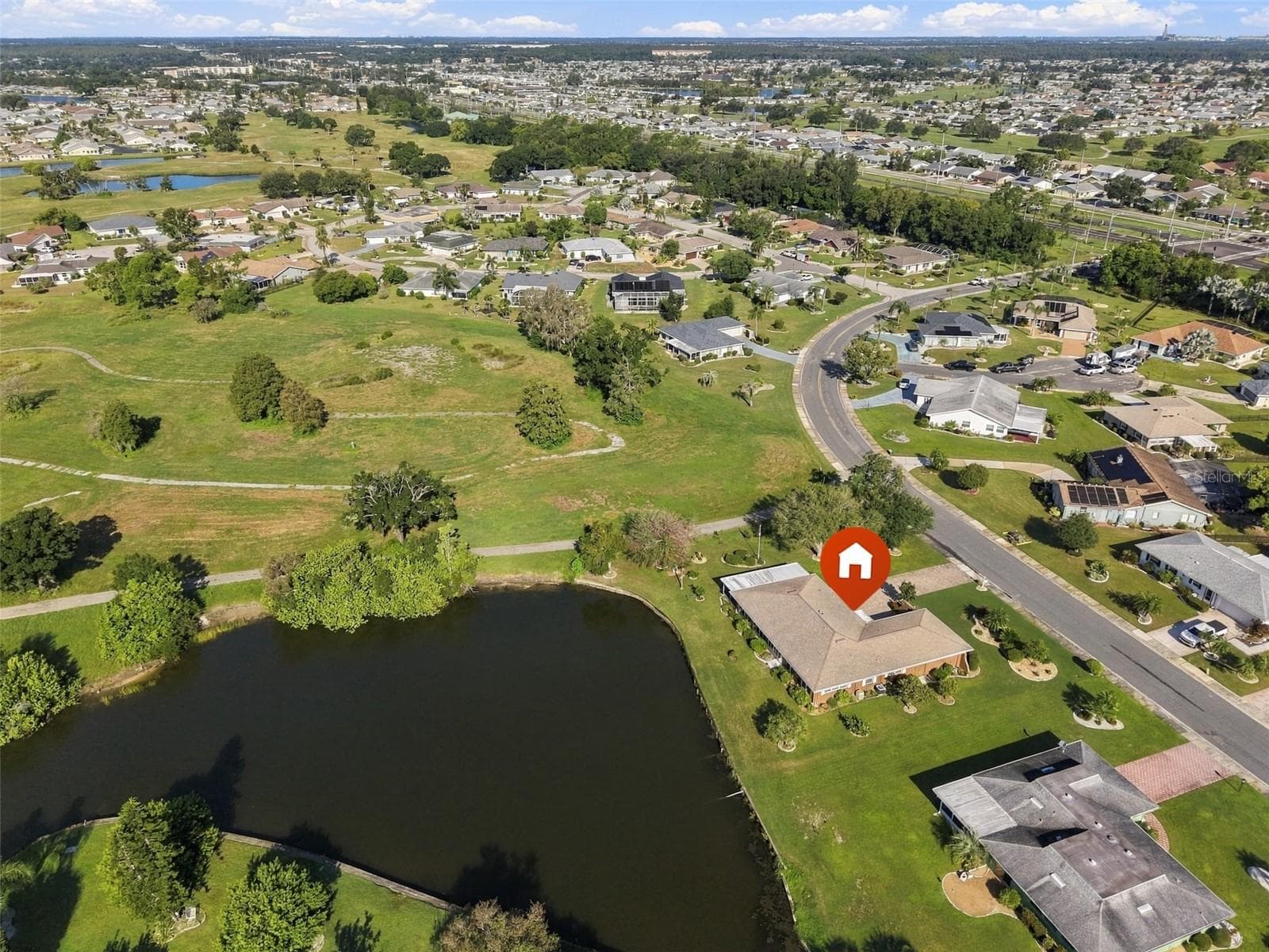 Aerial view - 211 STONEHAM DR, SUN CITY CENTER