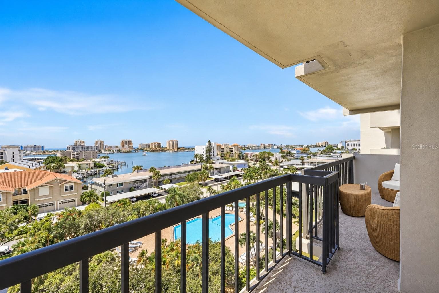West/Sunset View from 1 of 2 balconies - 400 ISLAND WAY #701, CLEARWATER BEACH