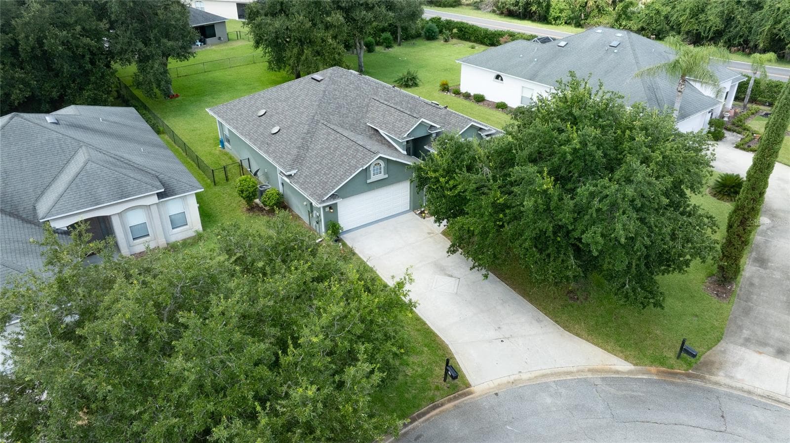 Aerial - cul-de-sac - 12 OLD CREEK CIR, ORMOND BEACH