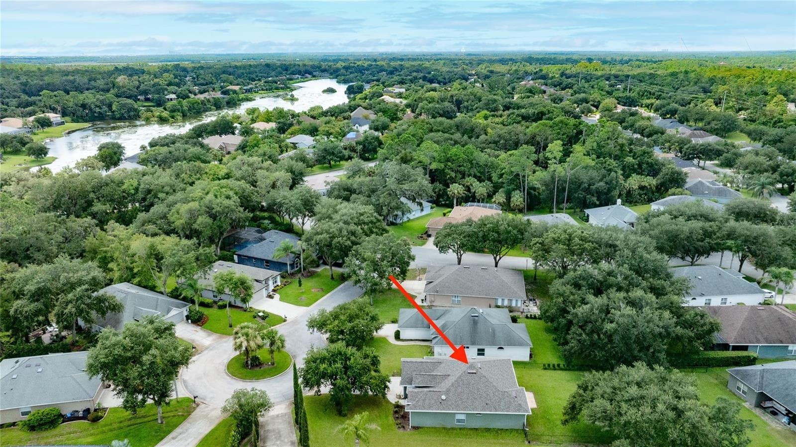 Aerial - 12 OLD CREEK CIR, ORMOND BEACH