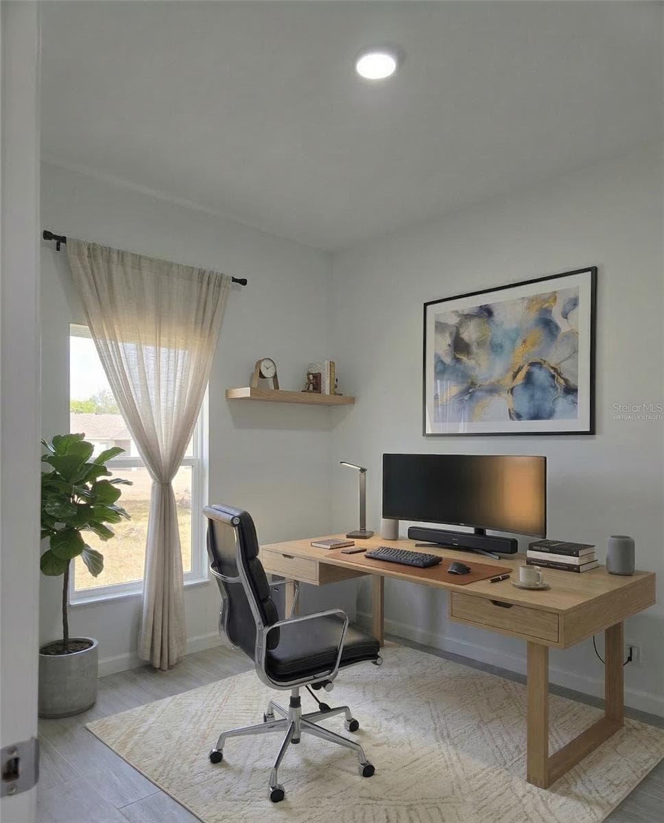 Virtually staged home office - 416 COLUMBUS BLVD, LEHIGH ACRES