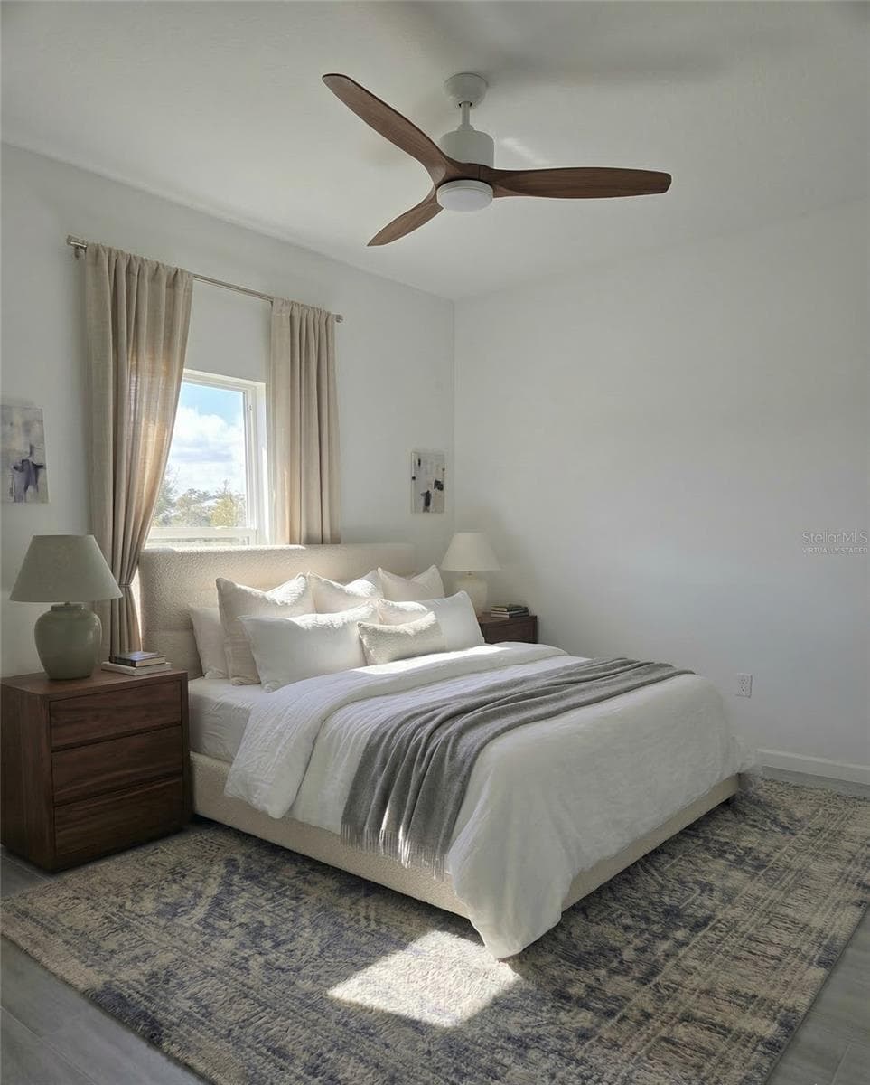 Virtually staged bedroom - 416 COLUMBUS BLVD, LEHIGH ACRES