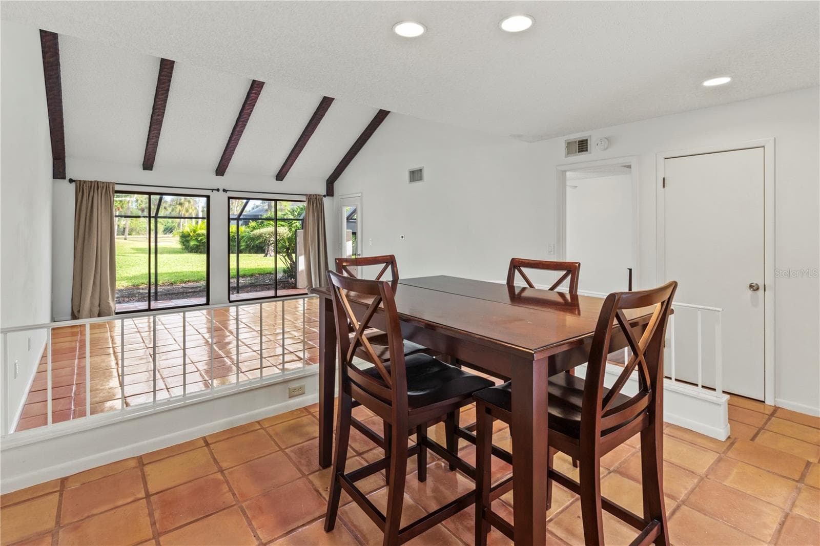 Dining room and living room - 2375 LAKESIDE MEWS #D2, SARASOTA