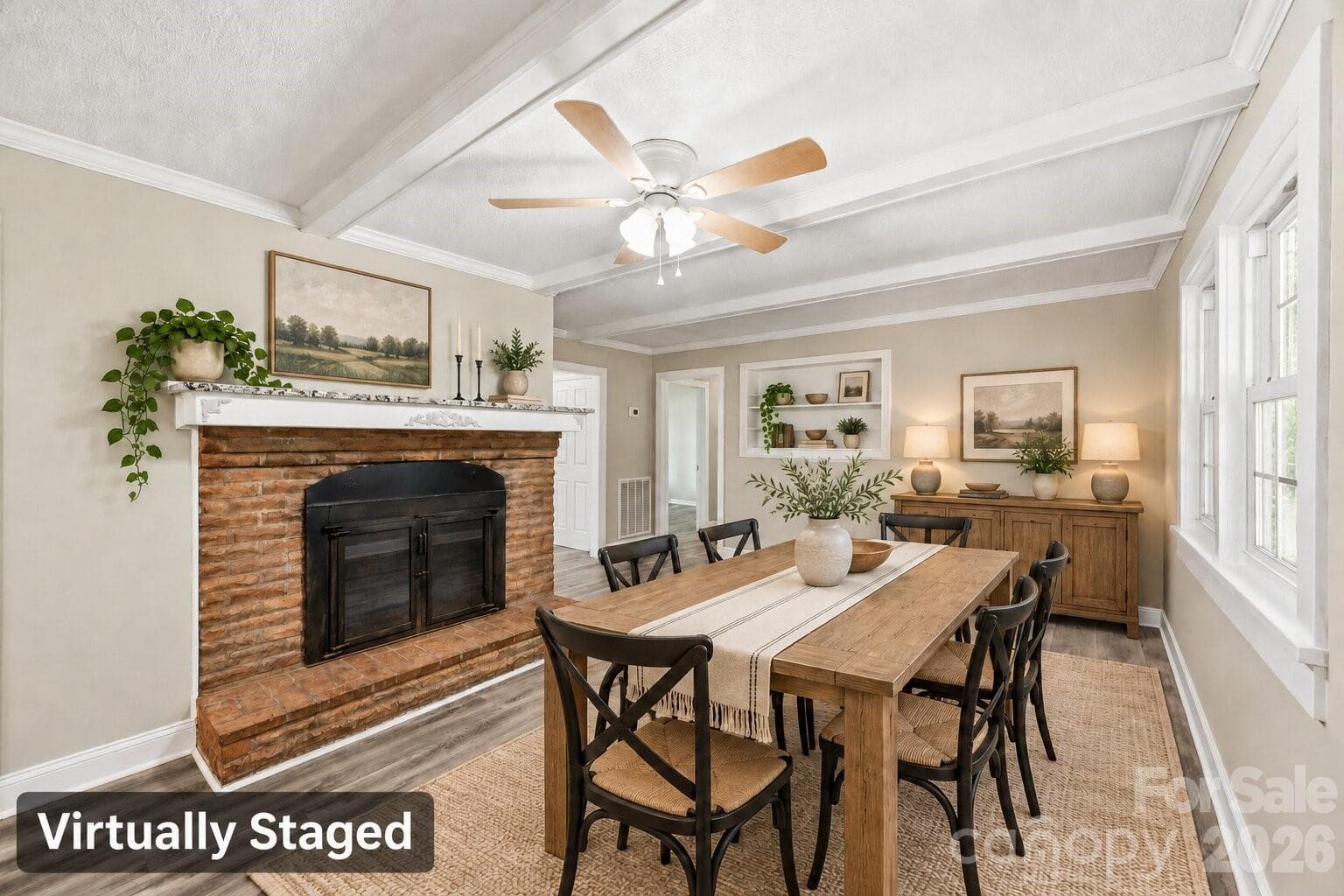 Virtually Staged Dining Room - 4355 Franklin Community Center Road, Salisbury