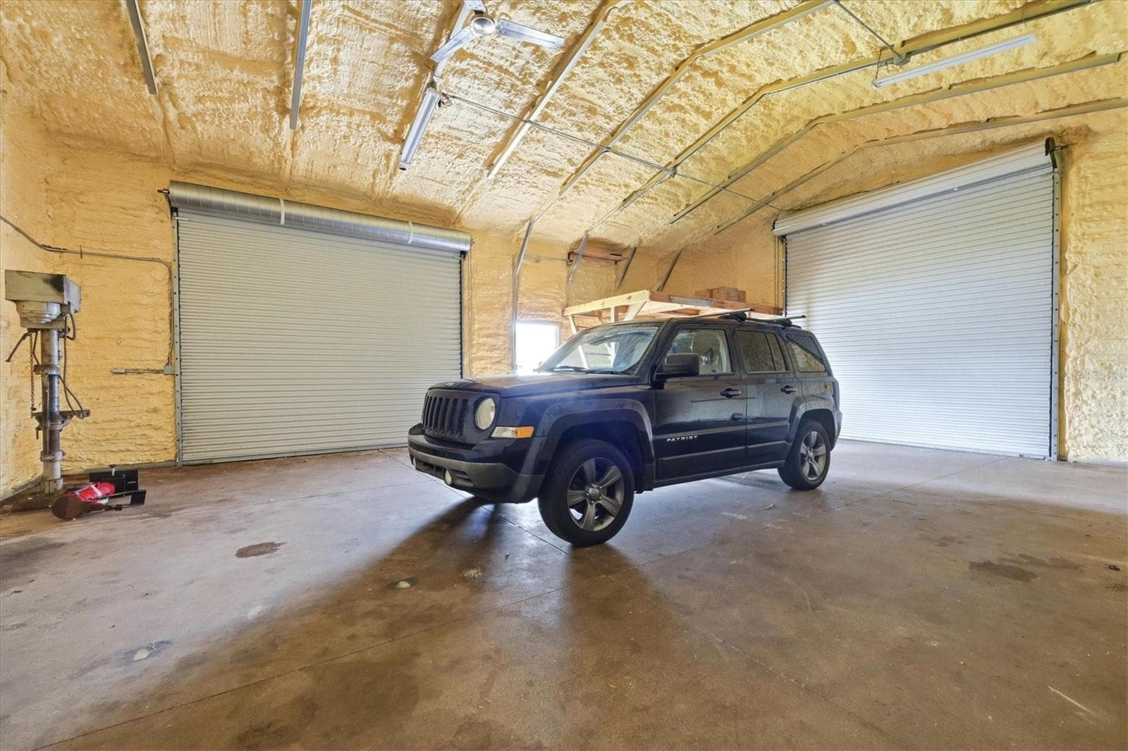 appx. 28x35' dimension of garage, showing front and side overhead door - 23108 AUGUST AVE, PORT CHARLOTTE