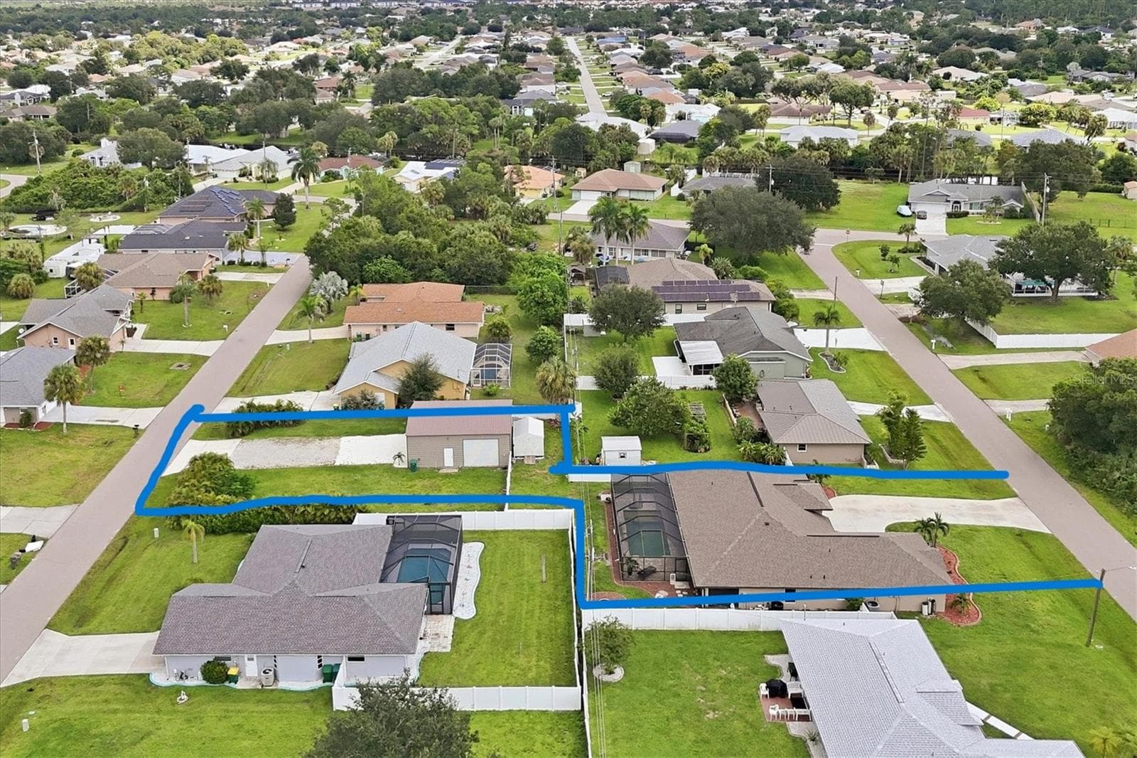 full property framed in blue - 23108 AUGUST AVE, PORT CHARLOTTE