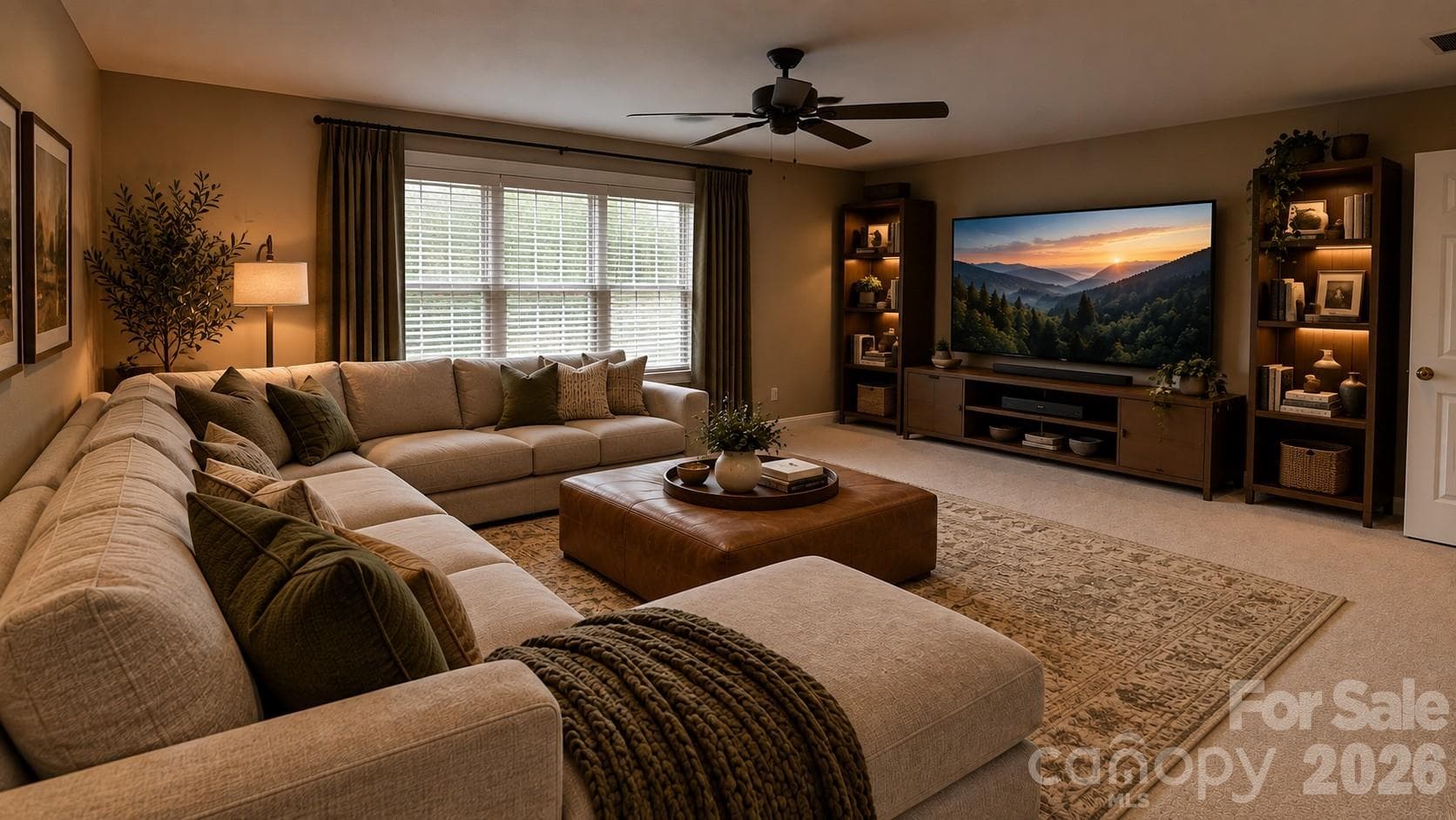 huge bonus as media room staged - 2127 Copperplate Road, Charlotte