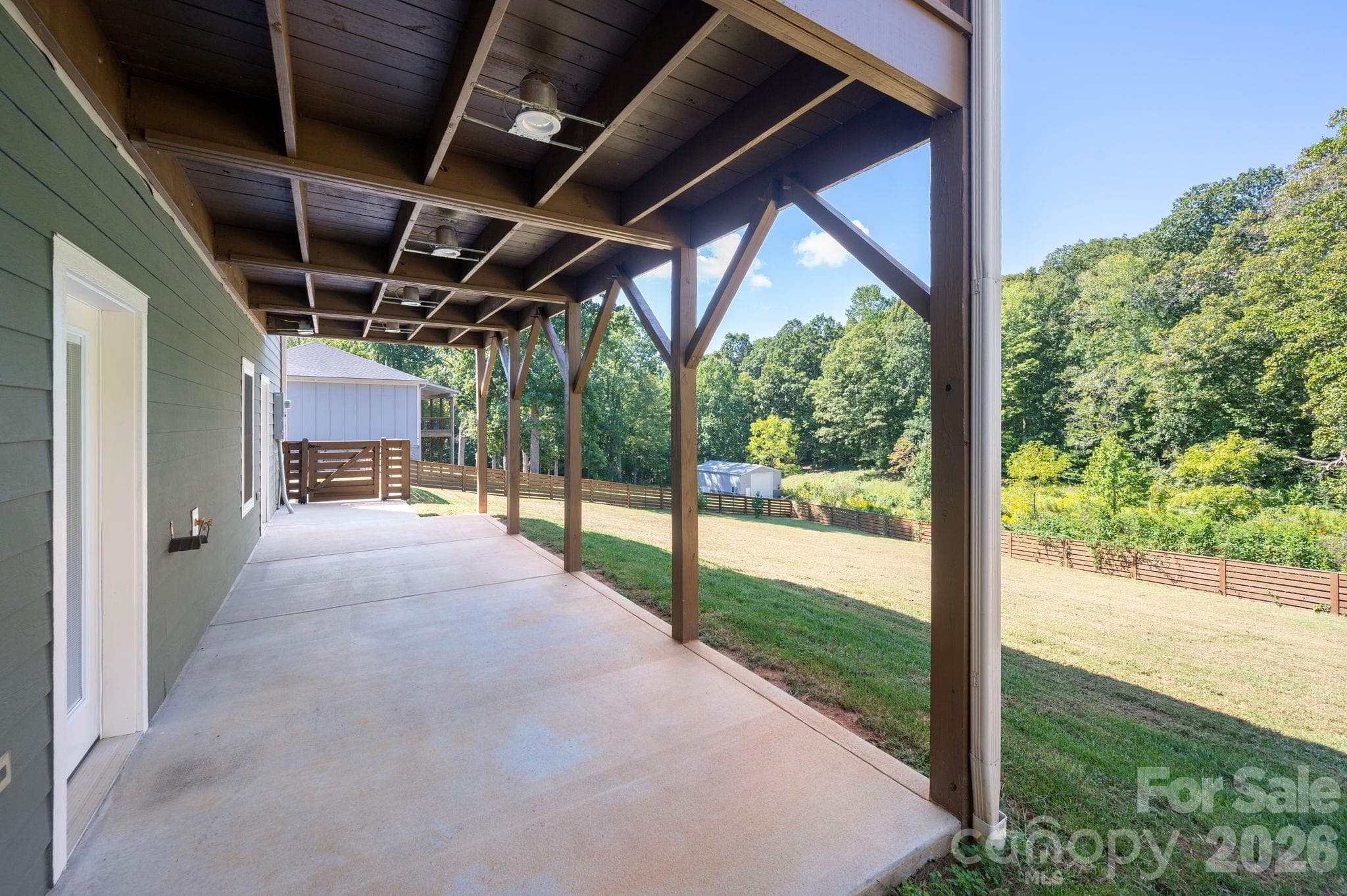 Exterior entry to the fully finished basement - 139 Ridge Road, Candler