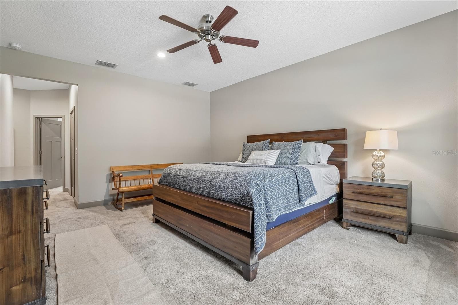 The 3-WAY SPLIT FLOOR PLAN provides excellent privacy, with the SPACIOUS Primary Suite located on one side of the home. - 19179 SABAL ST, ORLANDO