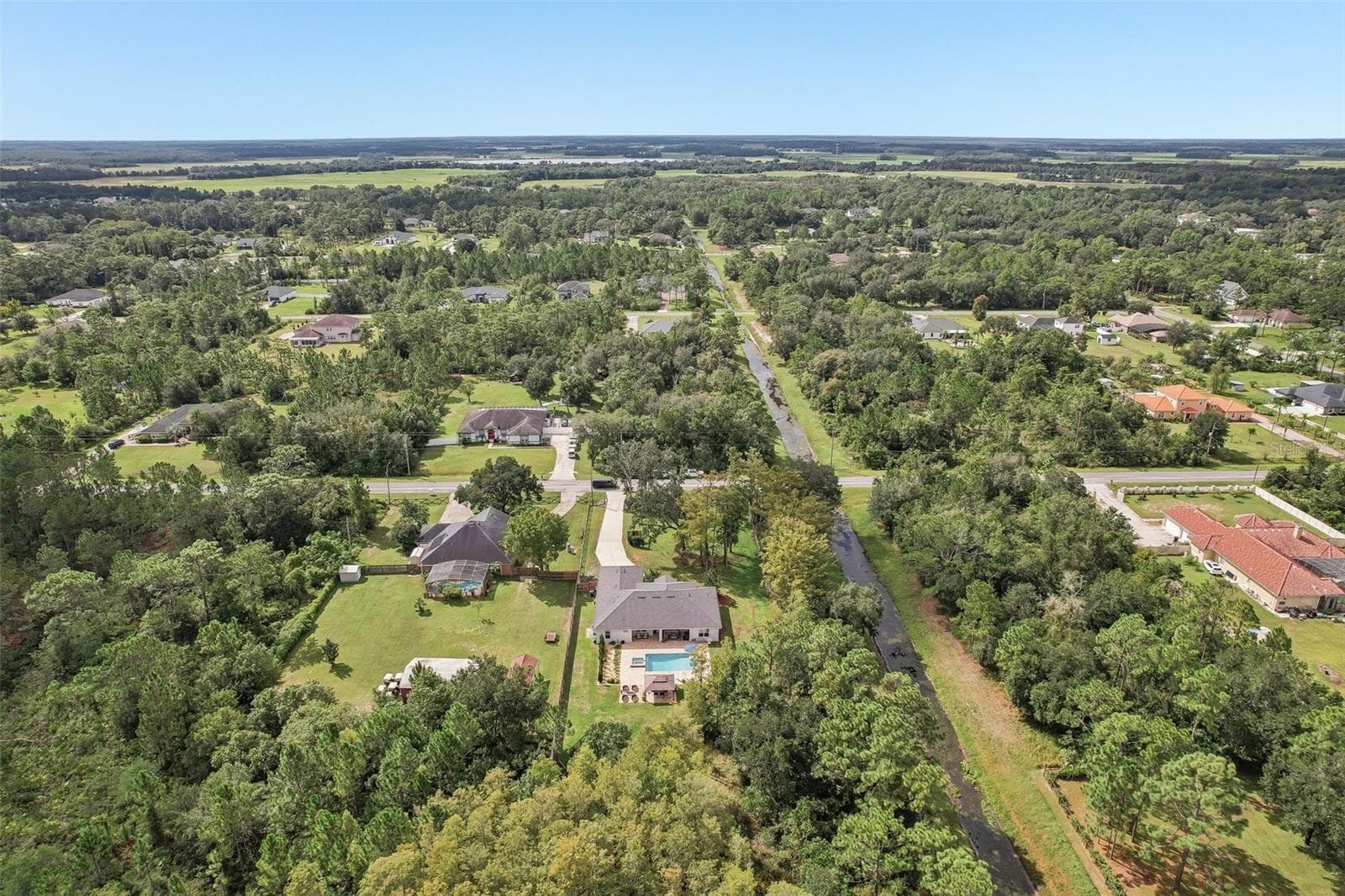 Aerial view of the back of the home - 19179 SABAL ST, ORLANDO