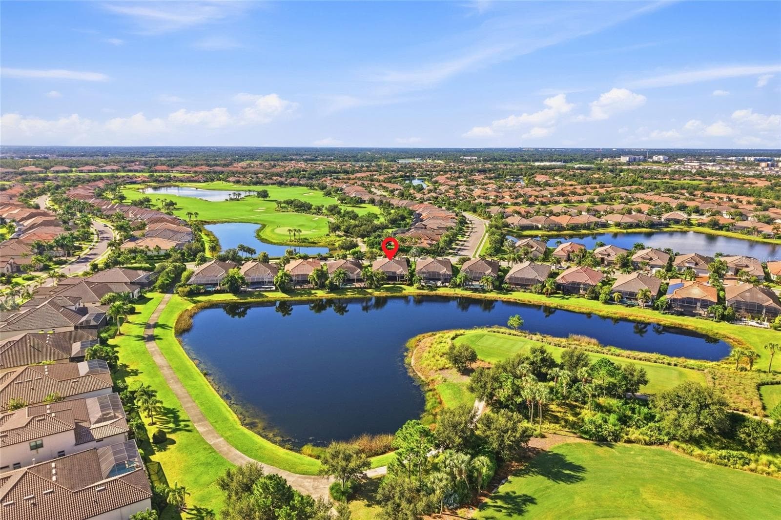 Lake and golf-course positioning - 13309 MALACHITE DR, BRADENTON