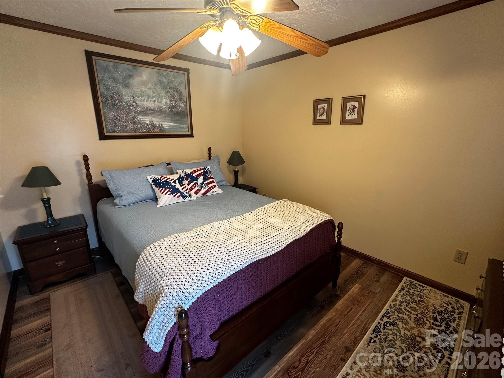 Extra front room being used as a bedroom, with no closet. It will make a great office or whatever flex space you need. - 1467 Airport Road, Pageland