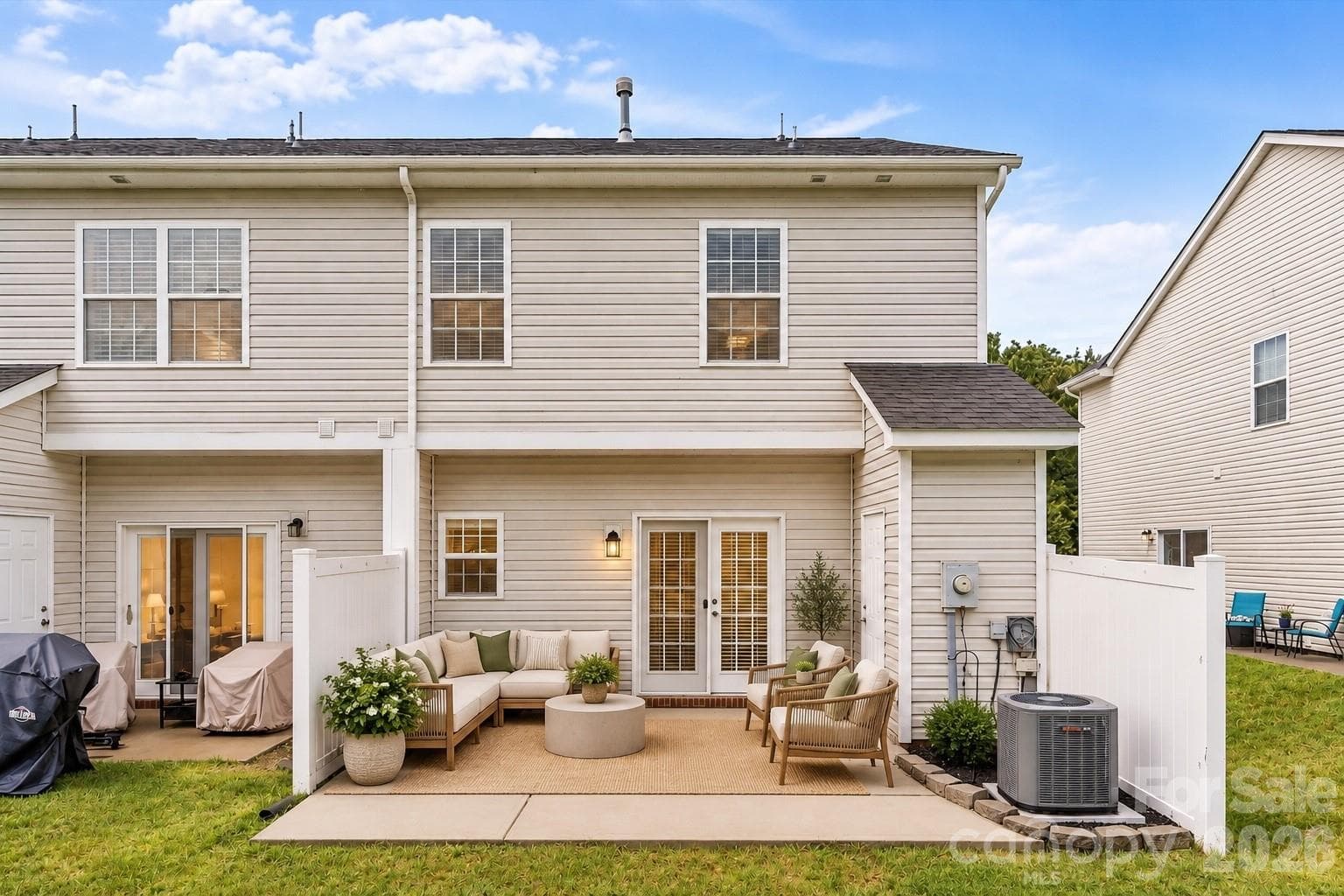 Extended Patio - *Photo has been virtually staged to illustrate the potential use of the outdoor patio space. - 10563 Stoneacre Court, Pineville