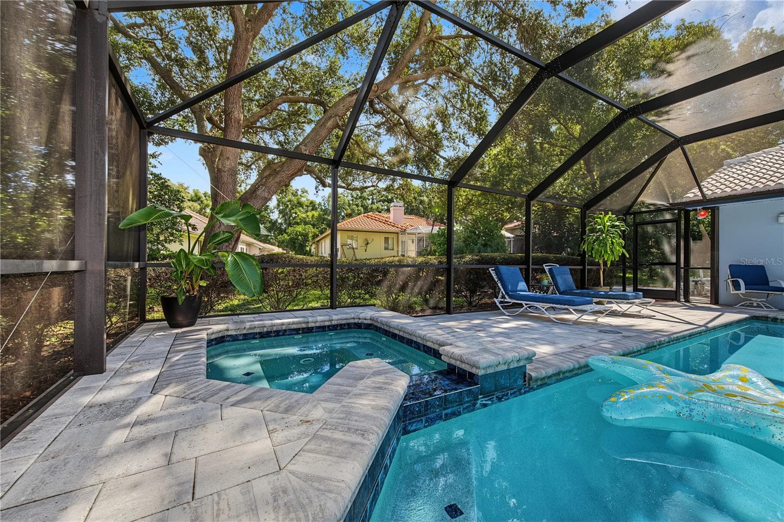 pool and jacuzzi area - 2233 PINNACLE CIR S, PALM HARBOR