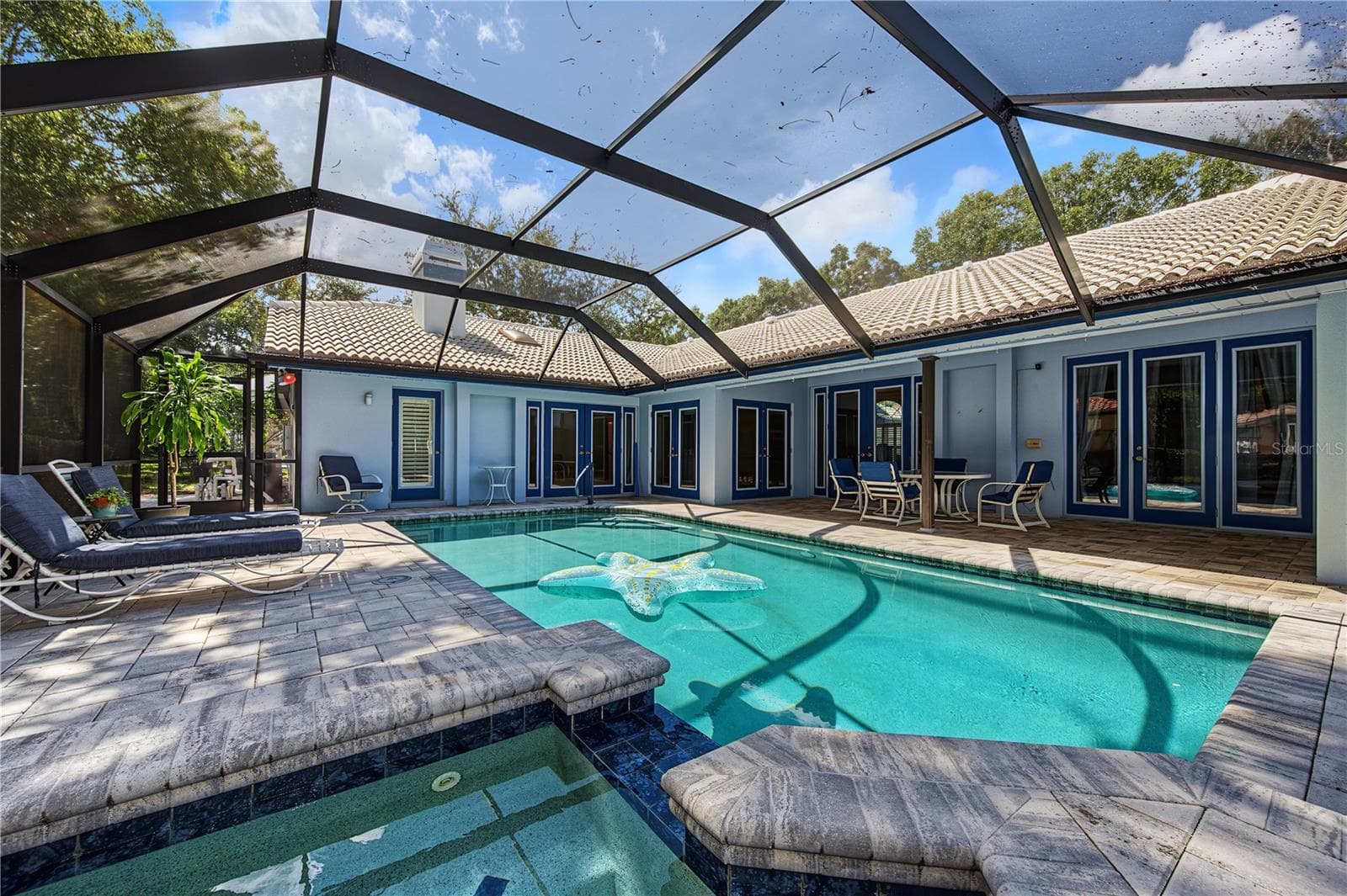 pool and jacuzzi area - 2233 PINNACLE CIR S, PALM HARBOR