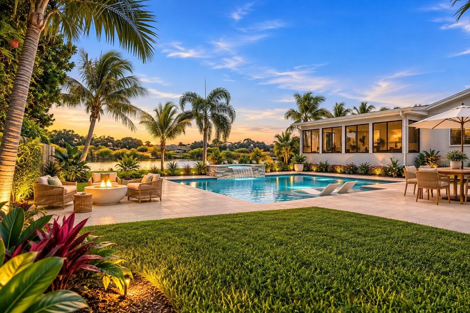 Virtually Enhanced Conceptual Pool/Outdoor Living Rendering - 3667 CAROL LN, SARASOTA