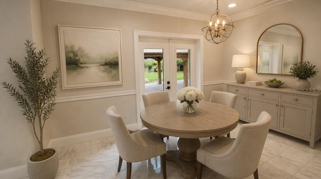 Breakfast Nook Staged - 420 S ROYAL POINCIANA DR, TAMPA
