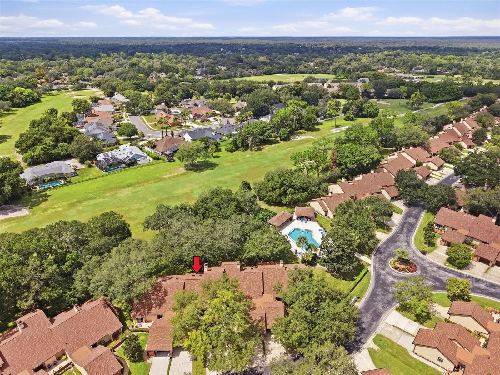 Arial View Golf Course - 116 GOLF CLUB DR, LONGWOOD