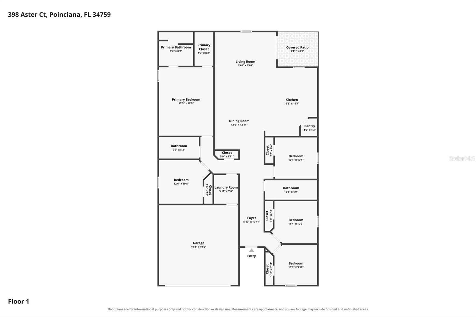 Single Family Residence at 398 W ASTER CT, POINCIANA, photo 39 of 39