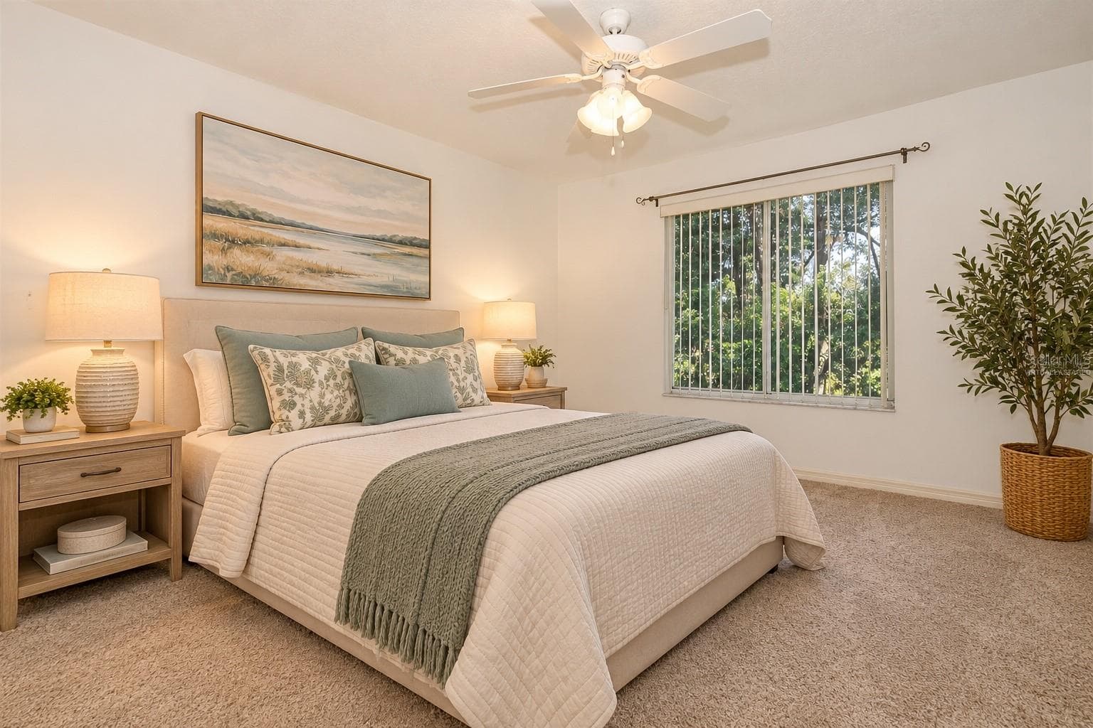 VIRTUALLY STAGED PRIMARY BEDROOM - 2247 WEKIVA VILLAGE LN, APOPKA