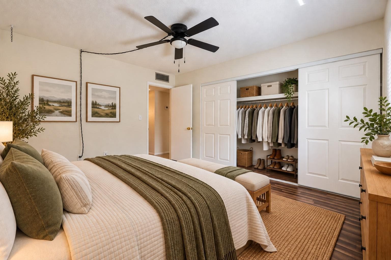Bedroom 1 - Virtually Staged - 2856 N POWERS DR #115, ORLANDO