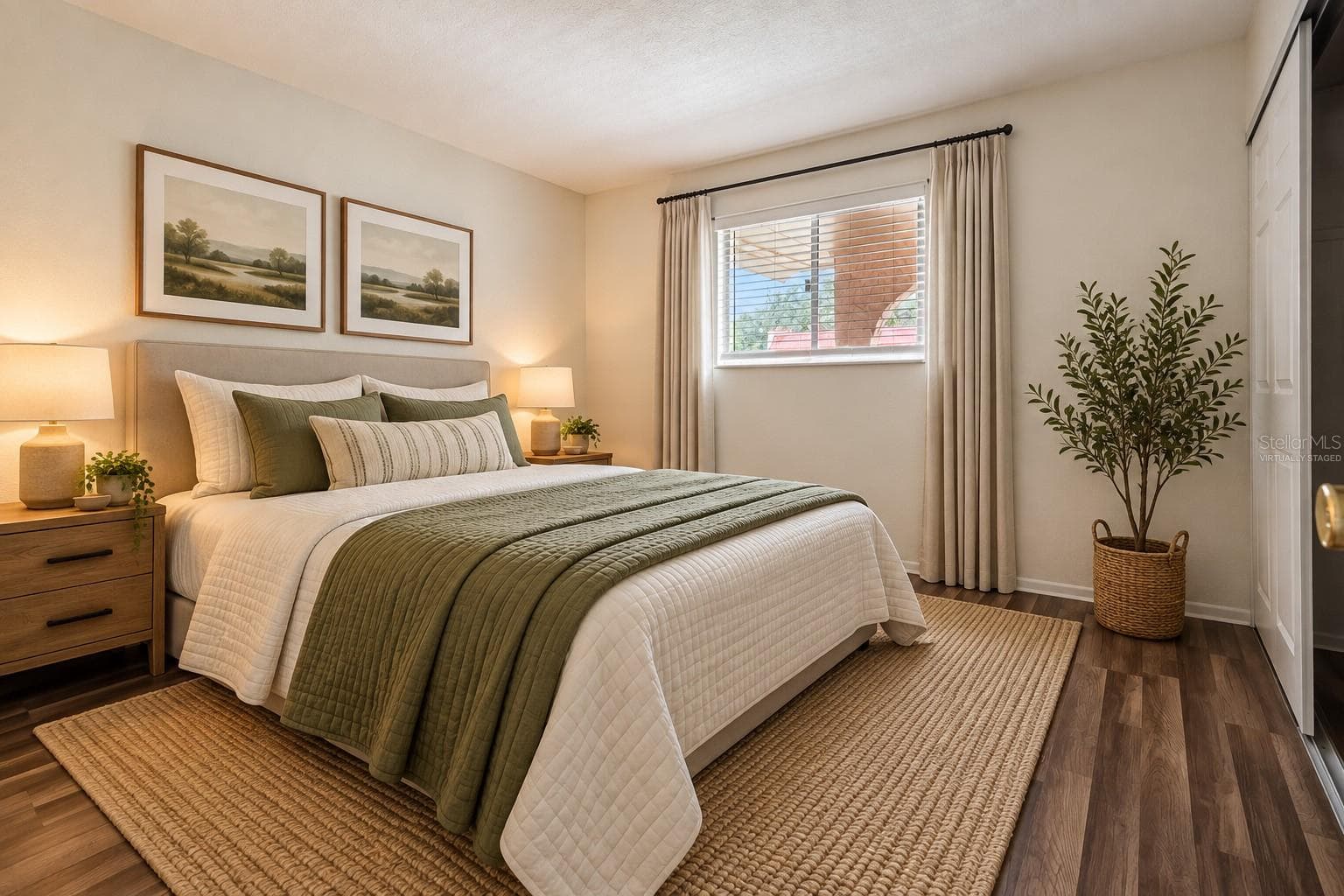 Bedroom 2 - Virtually Staged - 2856 N POWERS DR #115, ORLANDO