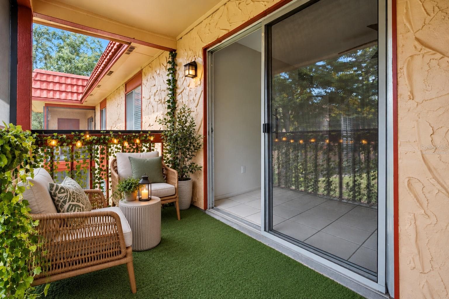 Balcony - Virtually Staged - 2856 N POWERS DR #115, ORLANDO
