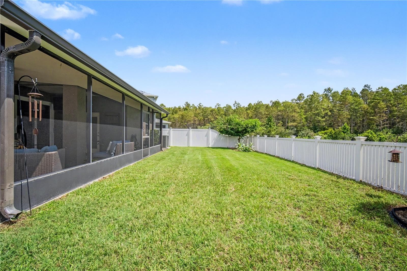 Fully Fenced Backyard Facing North - 18756 BURNDALL CT, LAND O LAKES
