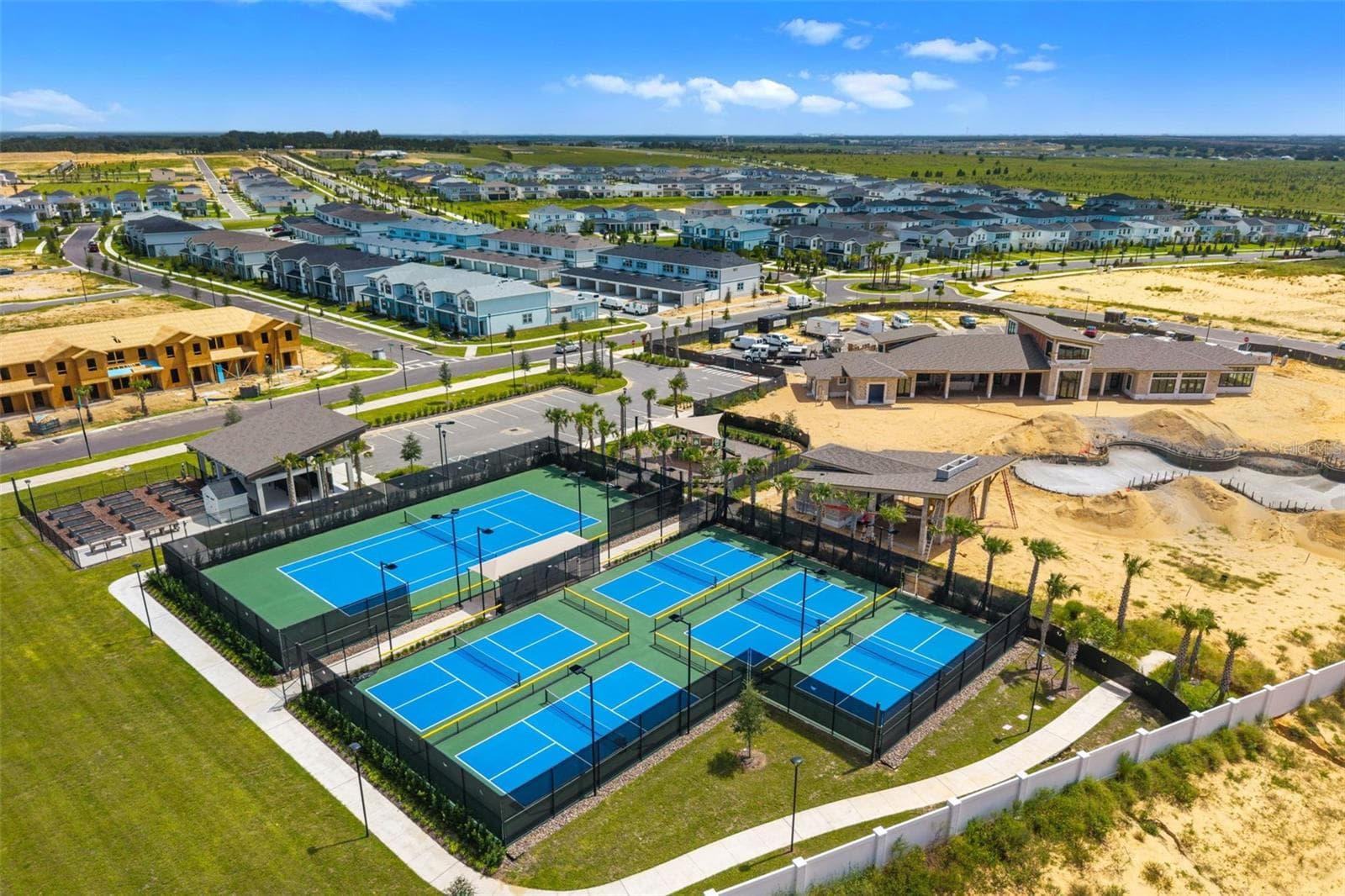 Sports courts and future pool. - 4617 GOLDEN BIRCH AVE, CLERMONT