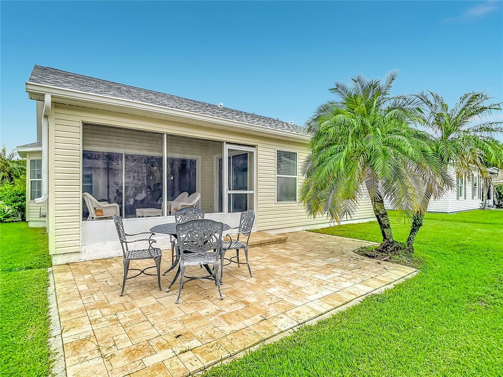 Open Air Paver Patio - Rear Green Space - 572 SALMON CT, OLDSMAR