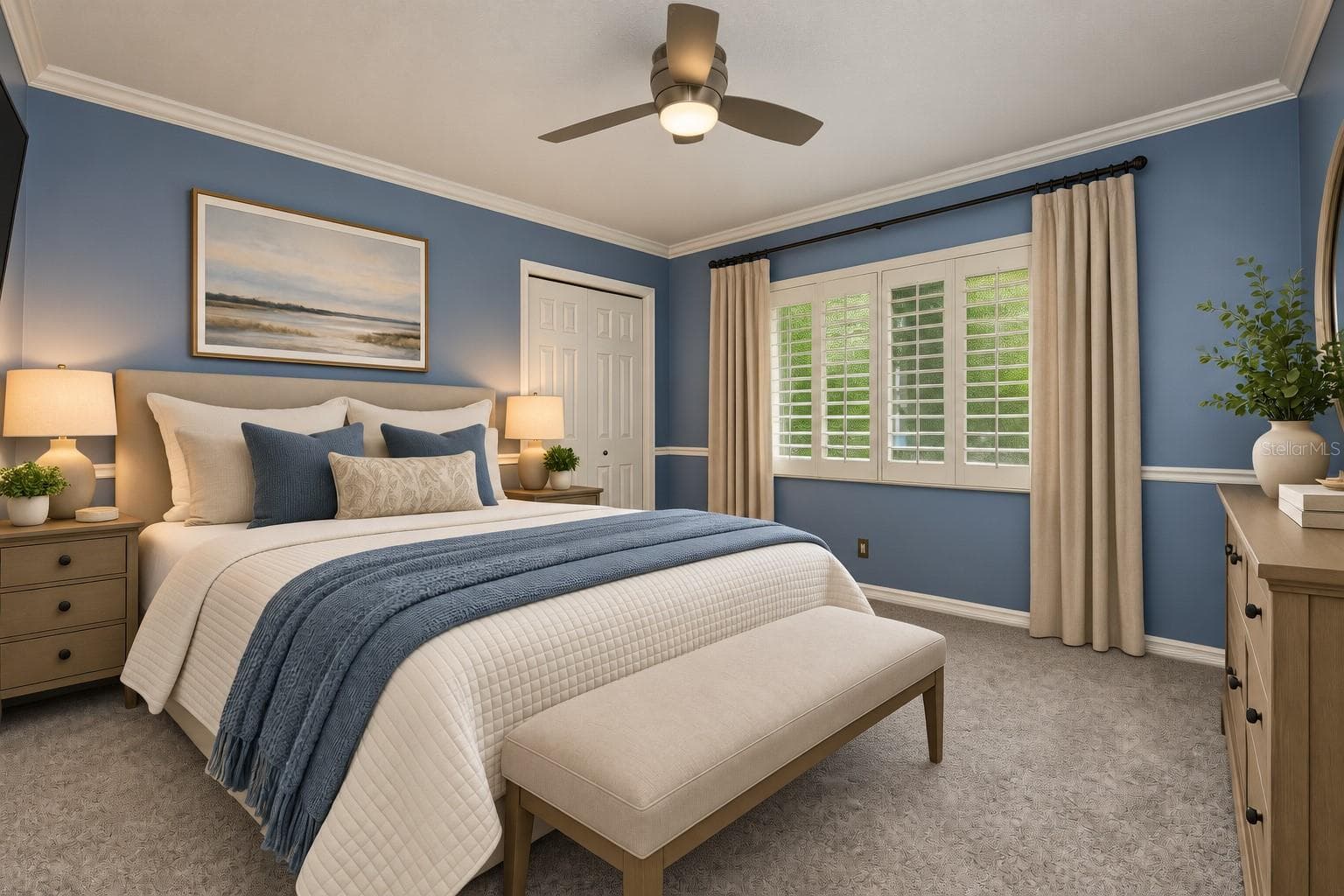 staged 2nd bedroom - 2233 PINNACLE CIR S, PALM HARBOR