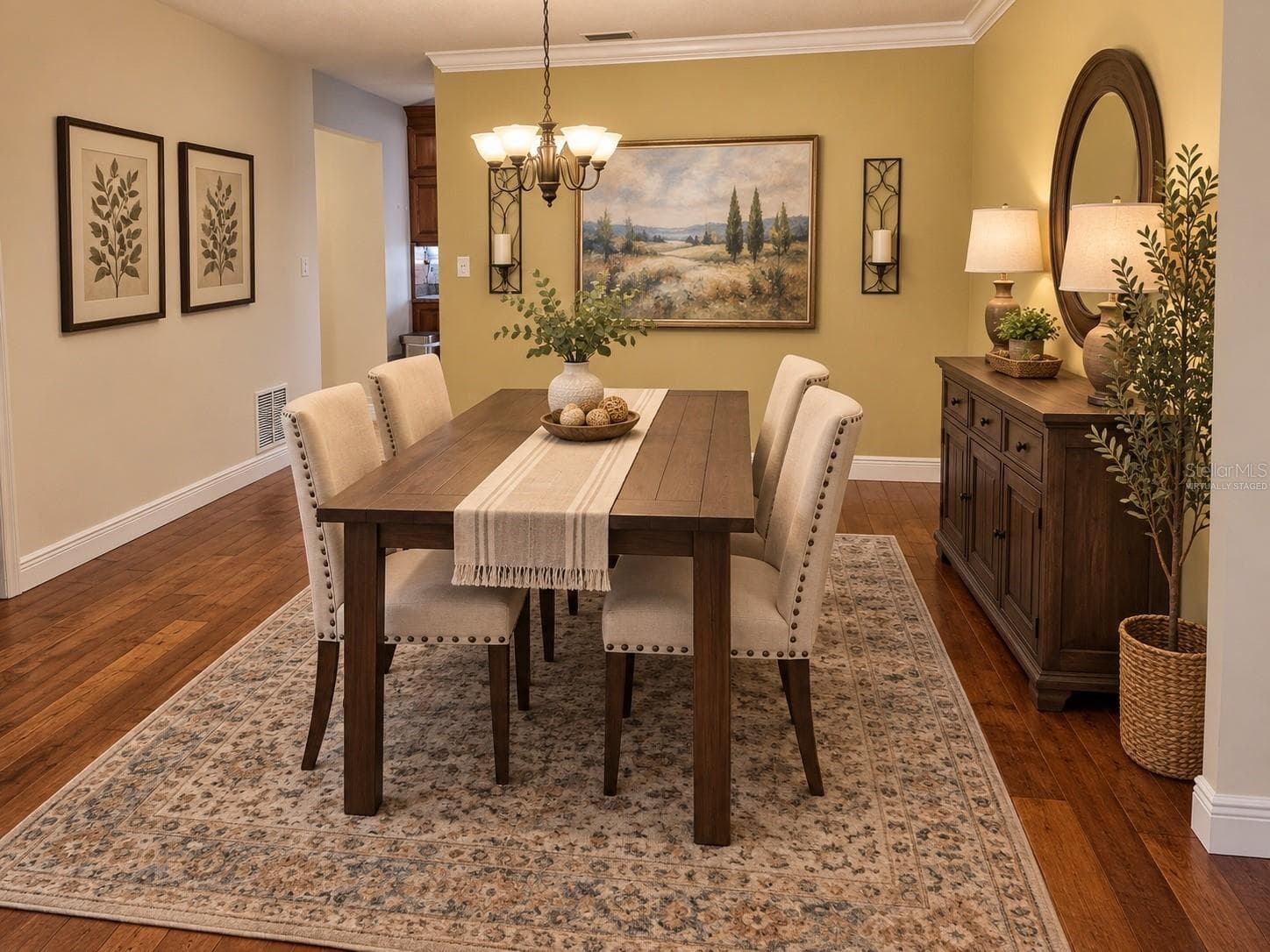 virtually staged dining room - 5421 SE 18TH LN, OCALA