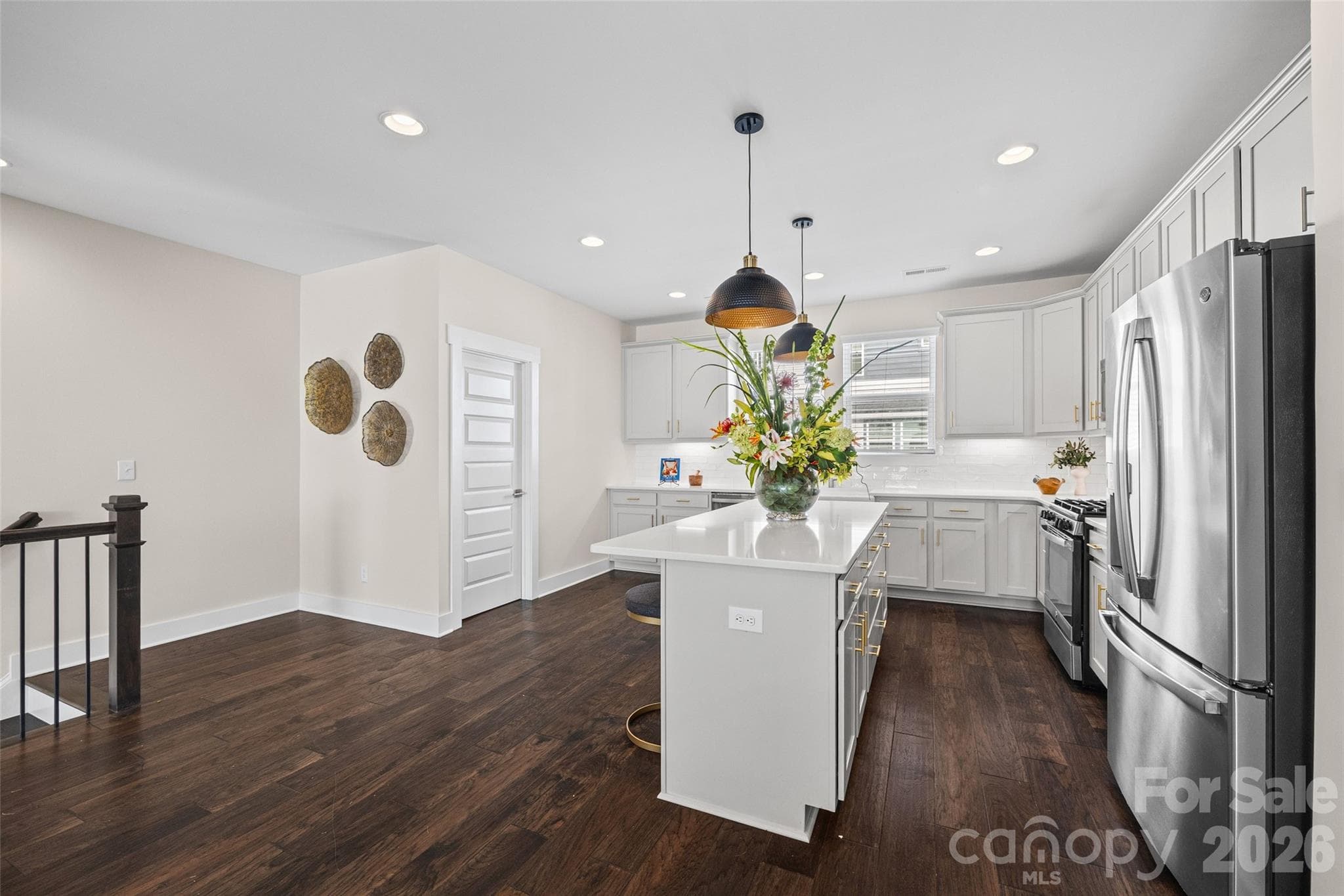 2nd FL: Open Dining space between kitchen and living room - 1229 Lomax Avenue, Charlotte