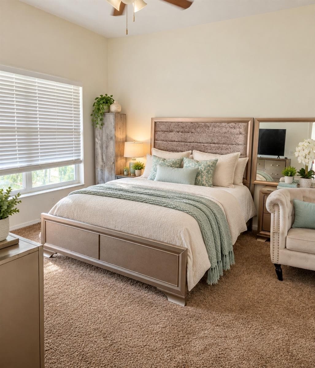 Virtually StagedPrimary Bedroom - 7628 CLOVELLY PARK PLACE, APOLLO BEACH