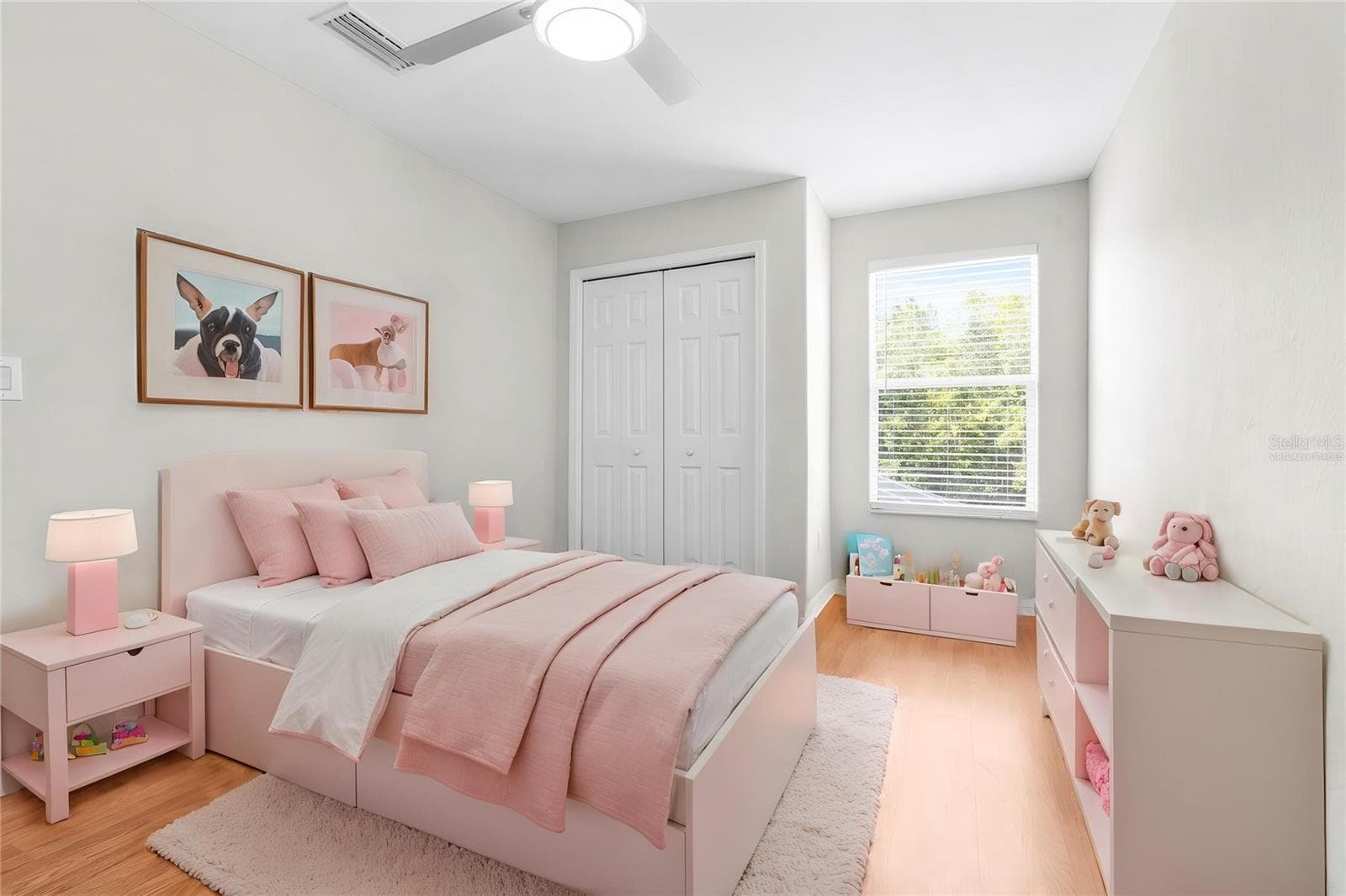 Virtually staged bedroom 3 - 27015 FIREBUSH DR, WESLEY CHAPEL