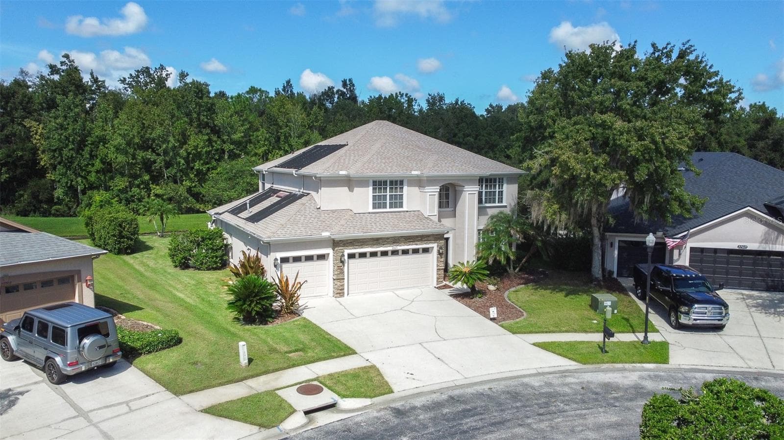 Arial view of home - 27015 FIREBUSH DR, WESLEY CHAPEL