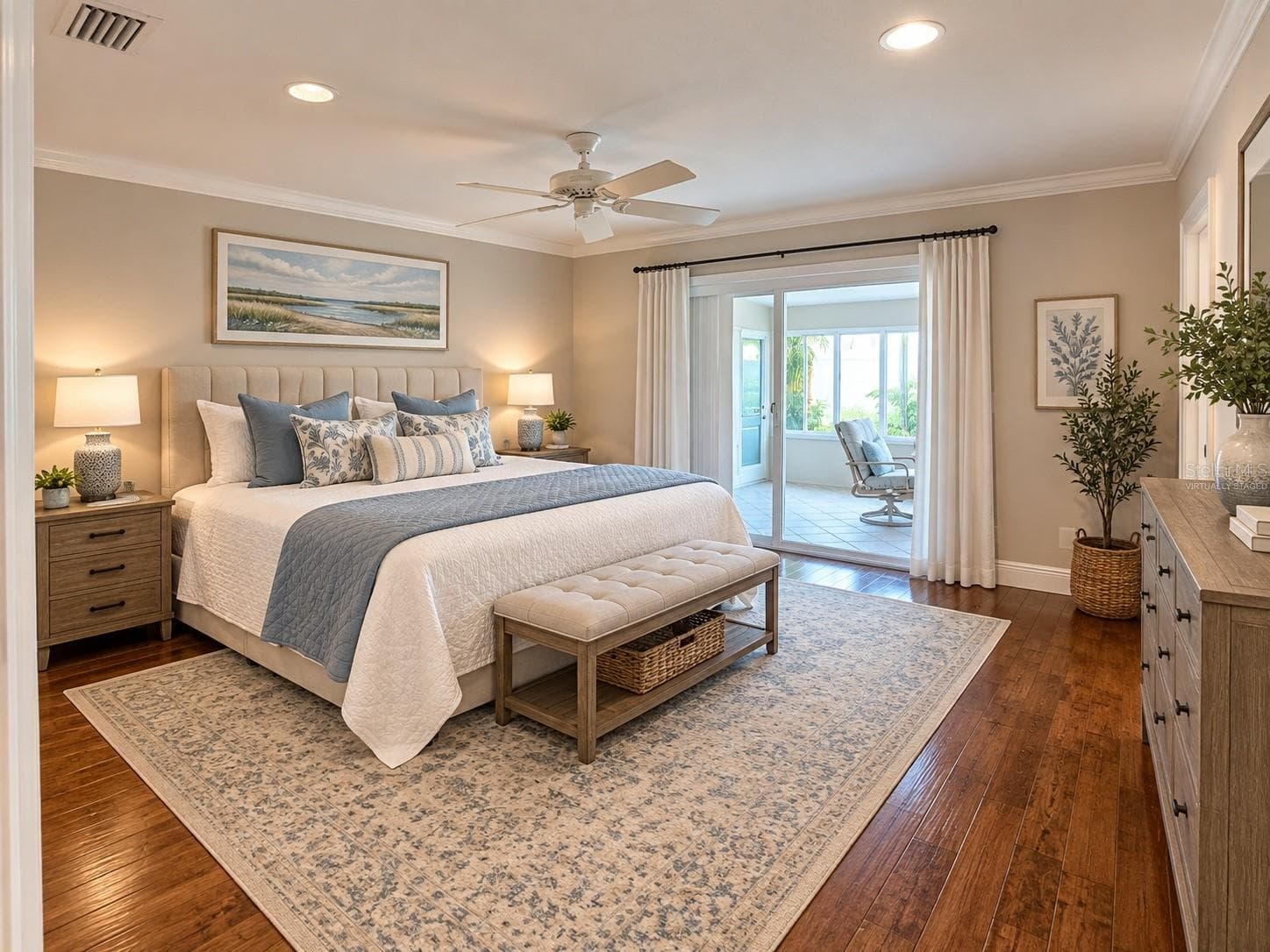 Virtually staged 2nd bedroom - 5421 SE 18TH LN, OCALA