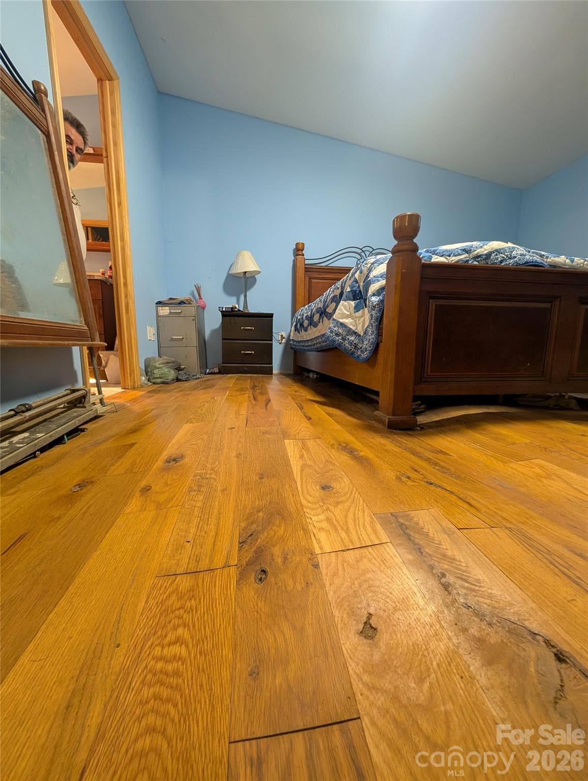 primary bedroom, floor damage evident - 5732 Daybrook Court, Stanley