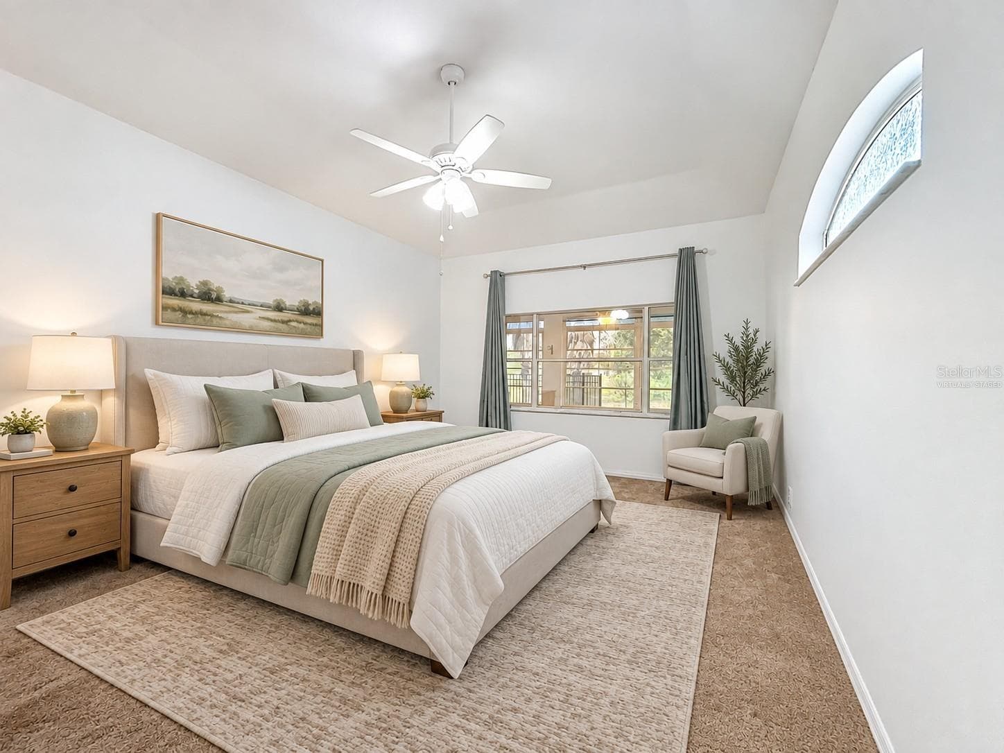 Primary bedroom virtually staged - 507 DOWLING CIR, LADY LAKE