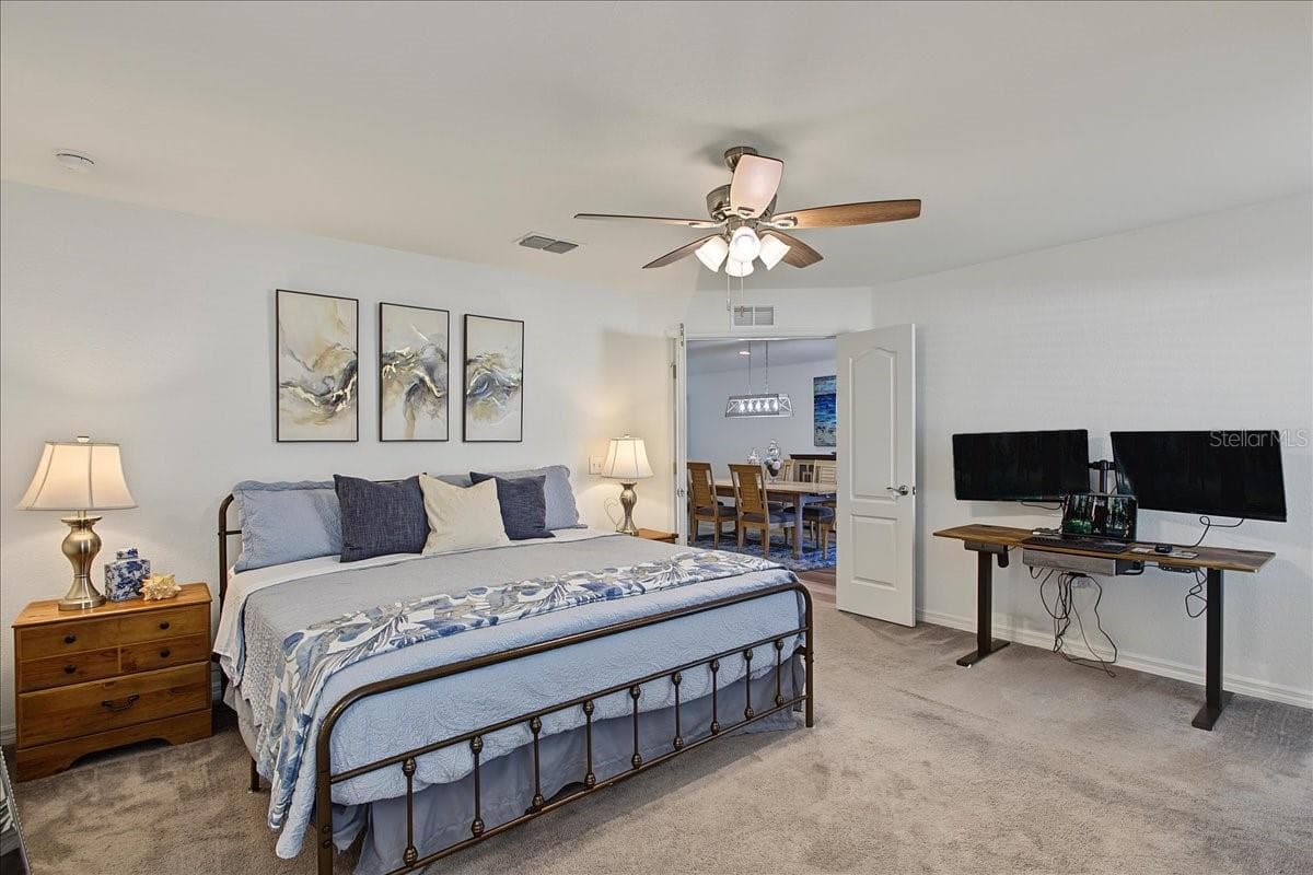 Primary Bedroom - double door entry - 2760 HUDSON ST, LAKELAND