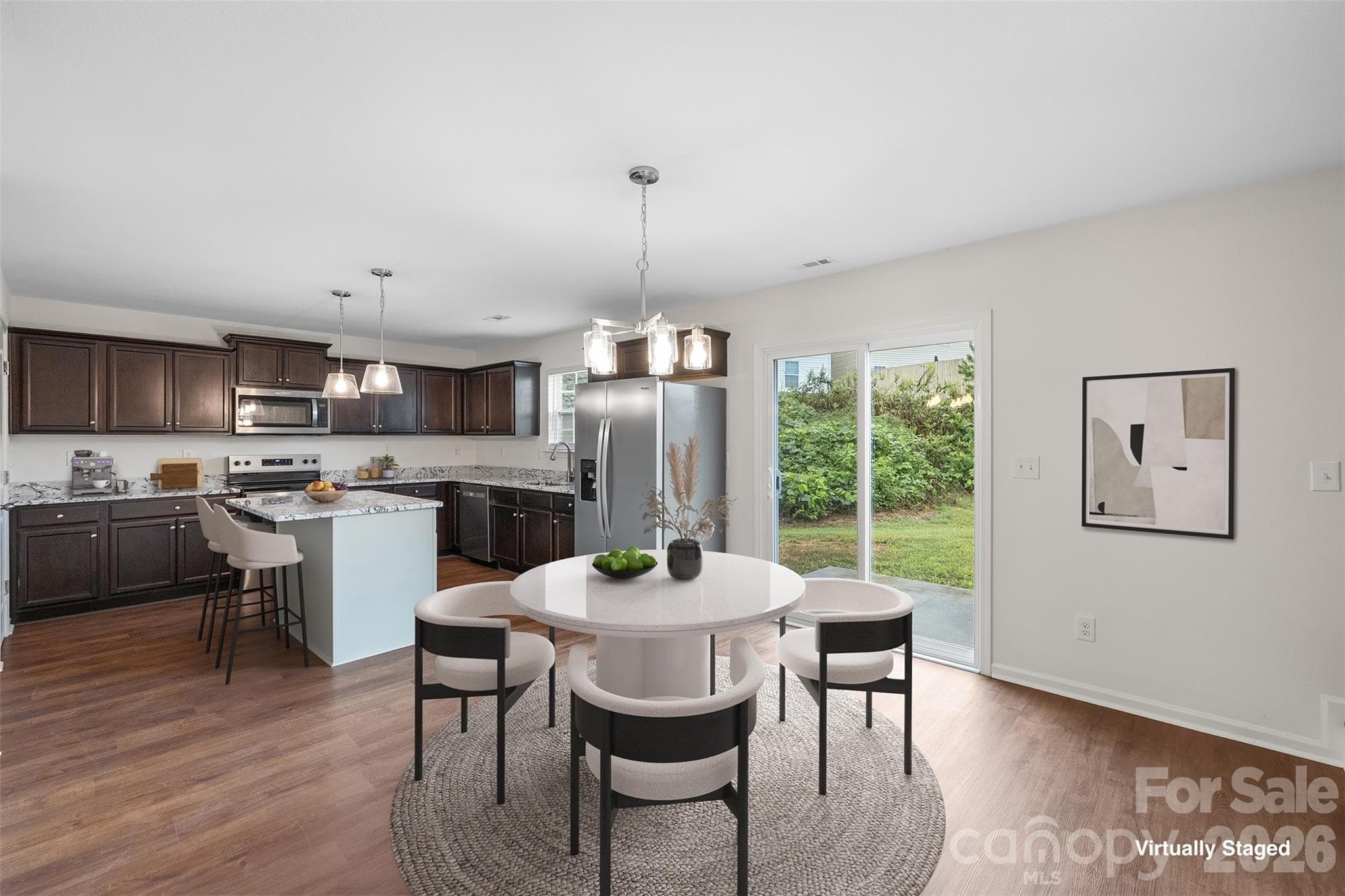 Design idea for kitchen and dining area - 2824 Easton Knoll Drive, Dallas