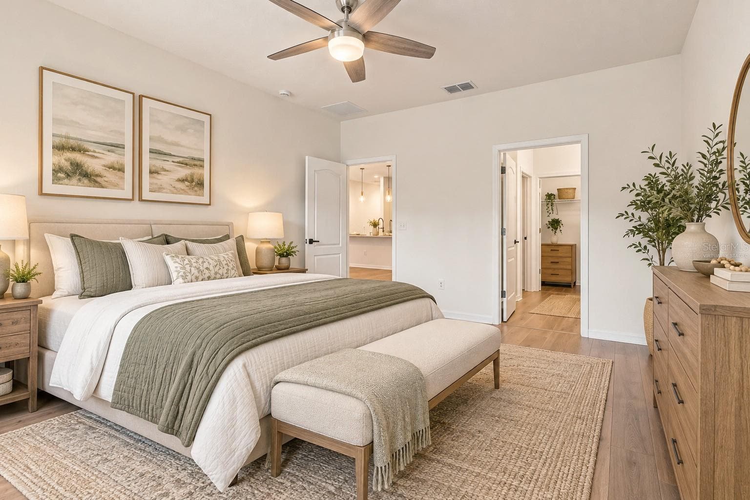 Primary Bedroom - Virtually Staged - 18928 HAMPSTEAD HEATH CT, LAND O LAKES